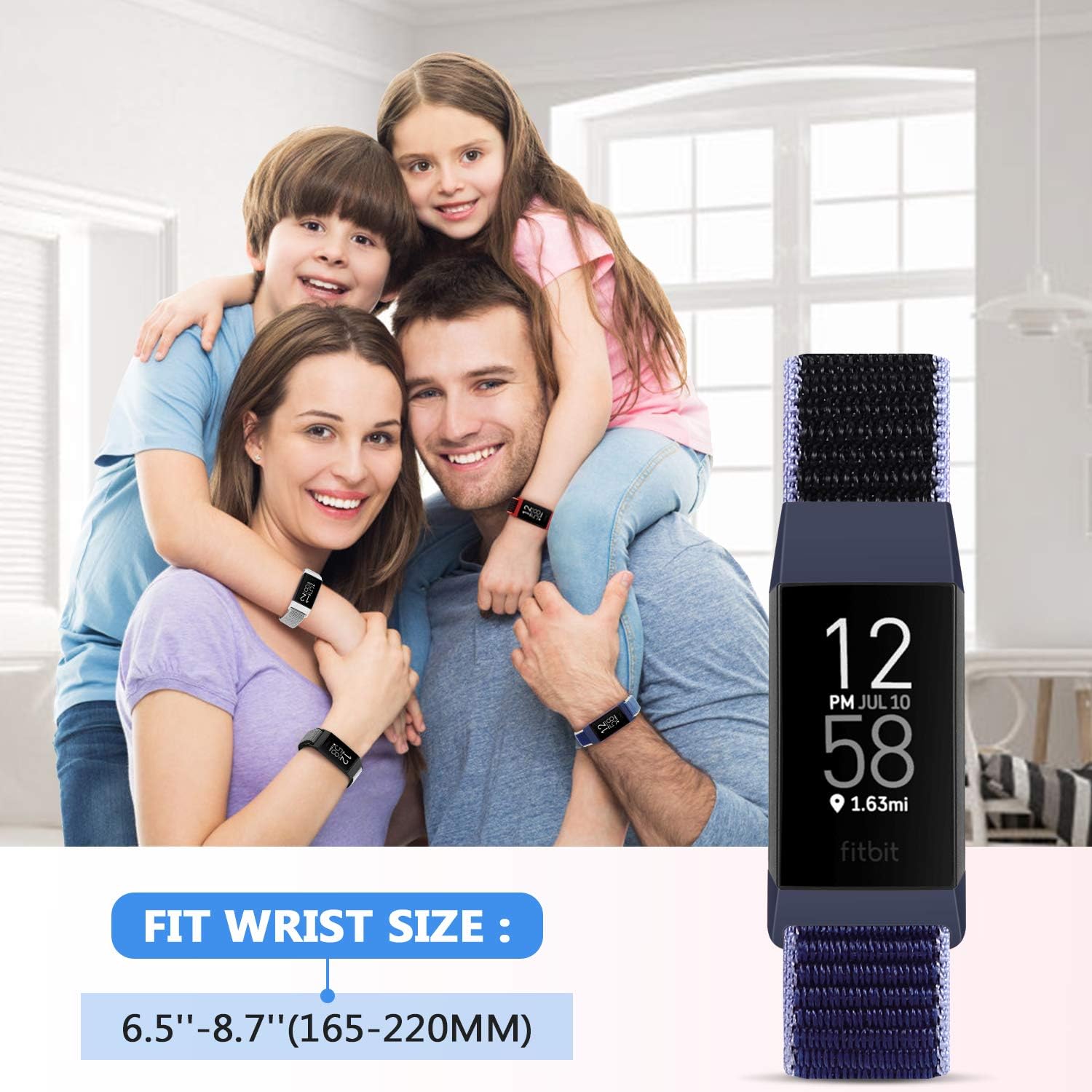 Correas de nailon para reloj, compatibles con Fitbit Charge 4, Charge 3, Edición especial, correa de repuesto suave, deportiva, transpirable con