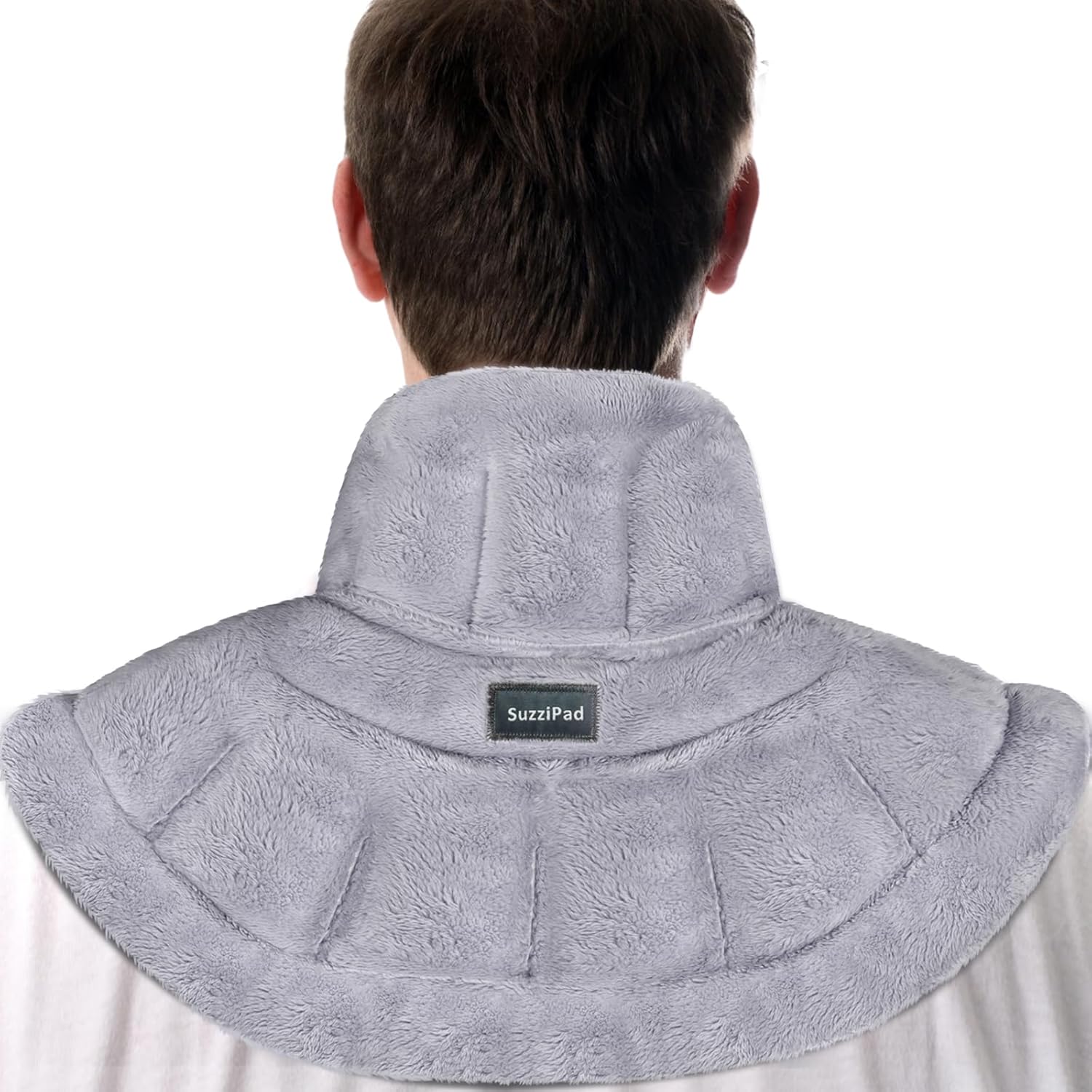SuzziPad Almohadilla térmica para el cuello en microondas para aliviar el dolor de cuello, almohadillas térmicas de hombro para dolor crónico de