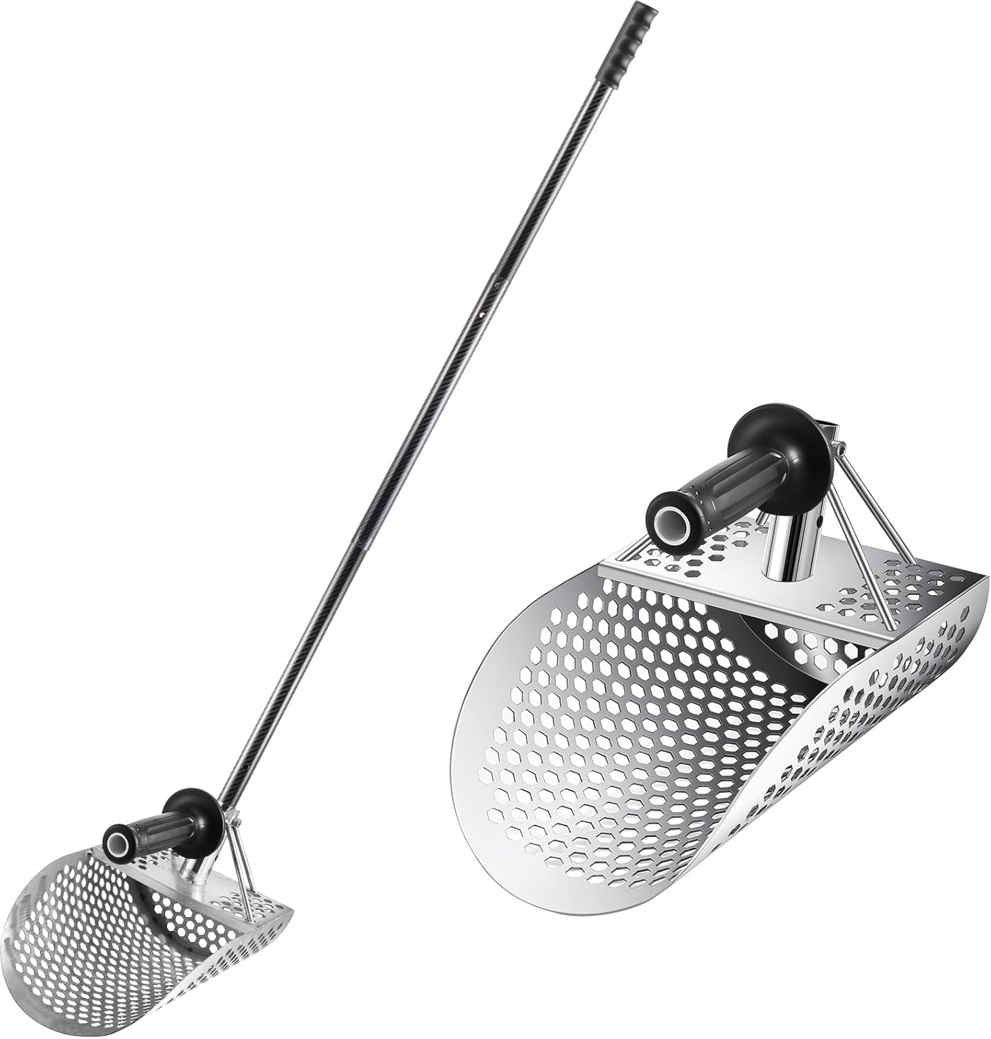 Cuchara de arena para detección de metales, pala de acero inoxidable fuerte, accesorios para detector de metales, pala de playa, herramienta de