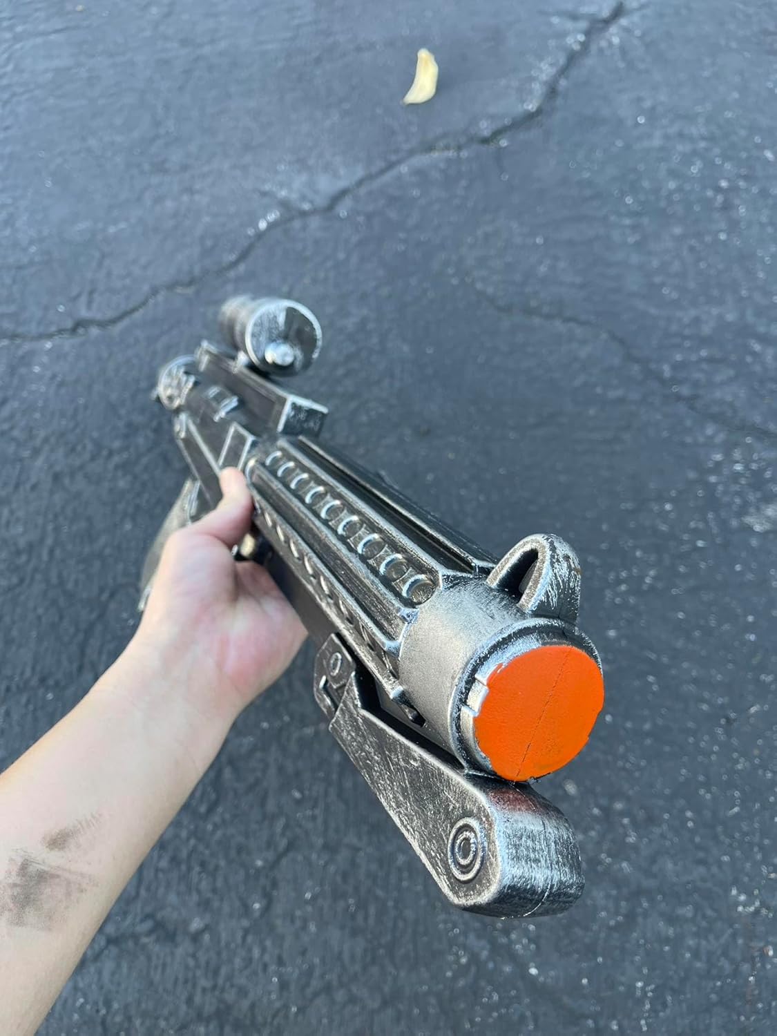 Pistola de espuma para cañón de mano, accesorios para cosplay, disfraz de pistola de espuma, réplica de anime de Navidad, colección de Navidad
