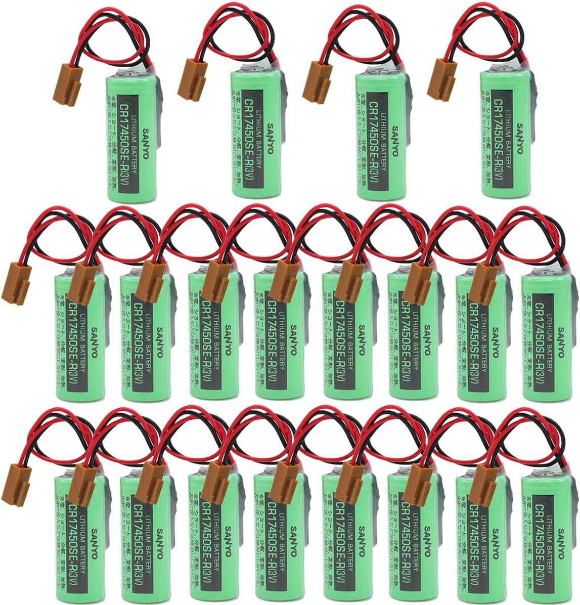Paquete de 20 baterías de repuesto PLC de 3 V 2500 mAh para CR17450SE-R A98L-0031-0012 CR17450-17450, serie CNC FANUC