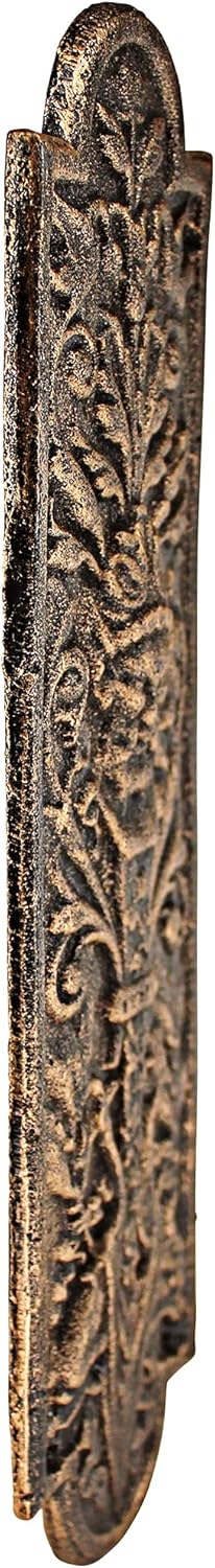 Design Toscano Greenman – Placa de hierro para puerta, color bronce