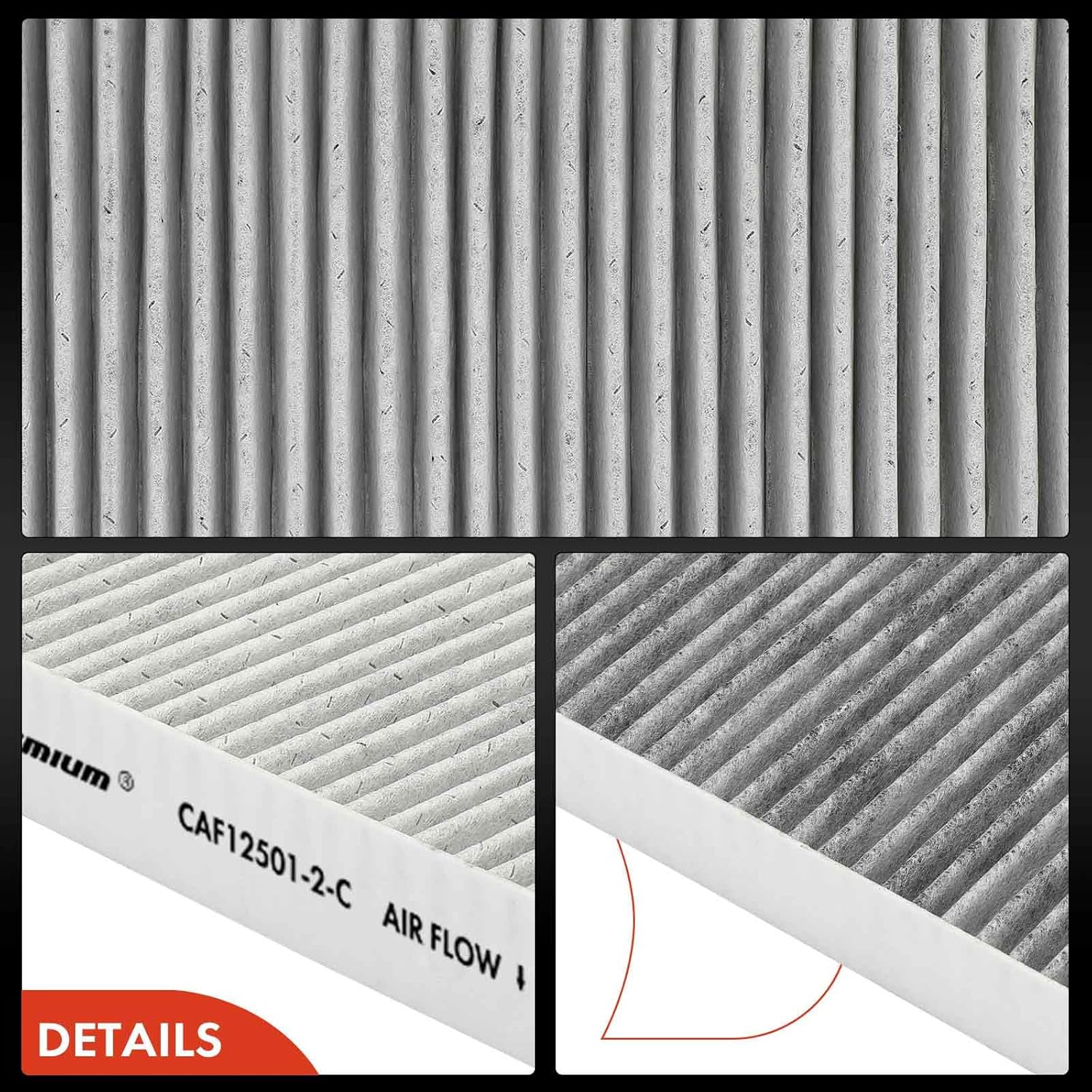 A-Premium Filtro de aire de cabina de 2 piezas con carbón activado compatible con BMW X5, 530e, 530i, 540i, 540d xDrive, 740i, 745e, 750i, 760i, X6,