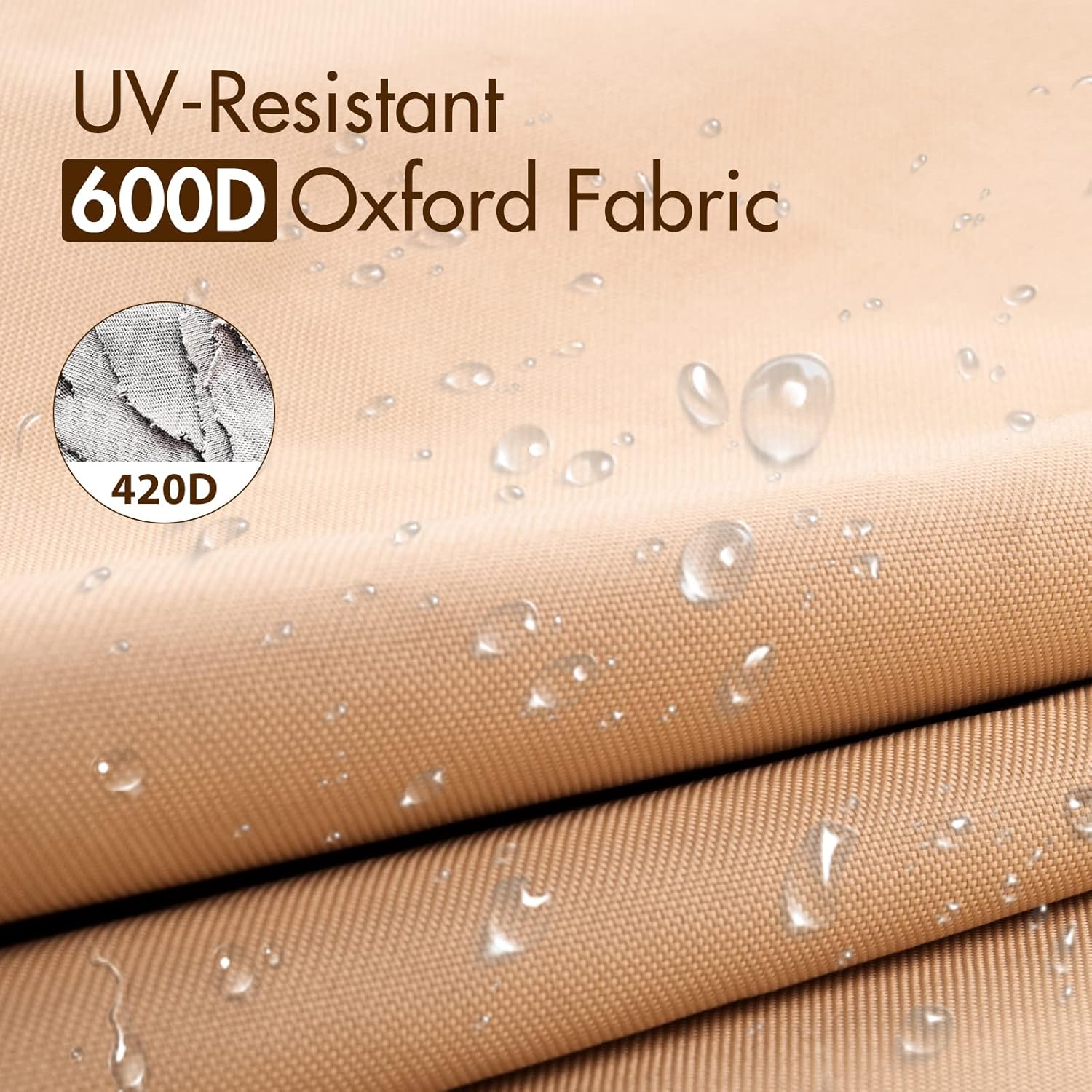 Cubierta para sombrilla de patio, tela Oxford 600D, cubierta impermeable para paraguas, anti-UV, para exteriores, se adapta a paraguas de mercado de