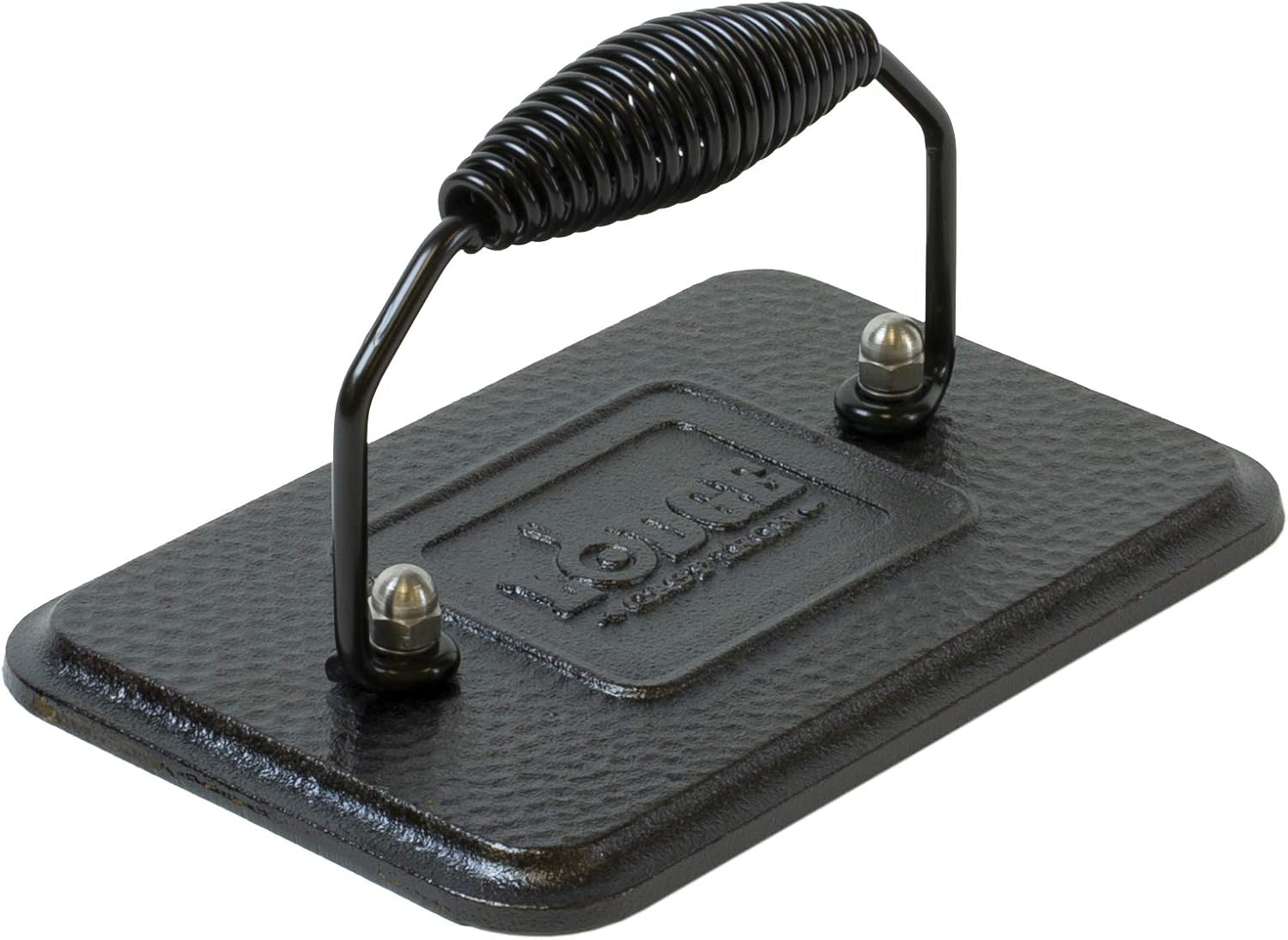 Lodge Parrillaplancha reversible LDP3, 9.5 x 16.75 pulgadas y prensa rectangular de hierro fundido LGP3, pre-sazonada, 6.75 x 4.5 pulgadas