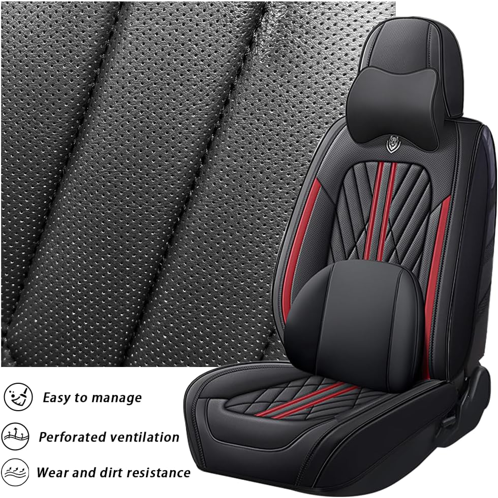 GKreeyen Funda de asiento de automóvil para Mazda CX-5 2013-2023, 5 asientos, de piel napa, impermeable, antideslizante, compatible con bolsa de