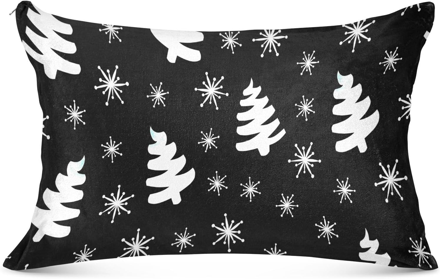 Emelivor Fundas de almohada de terciopelo para árboles de Navidad, fundas de almohada suaves, fundas de almohada cómodas, almohadas decorativas para