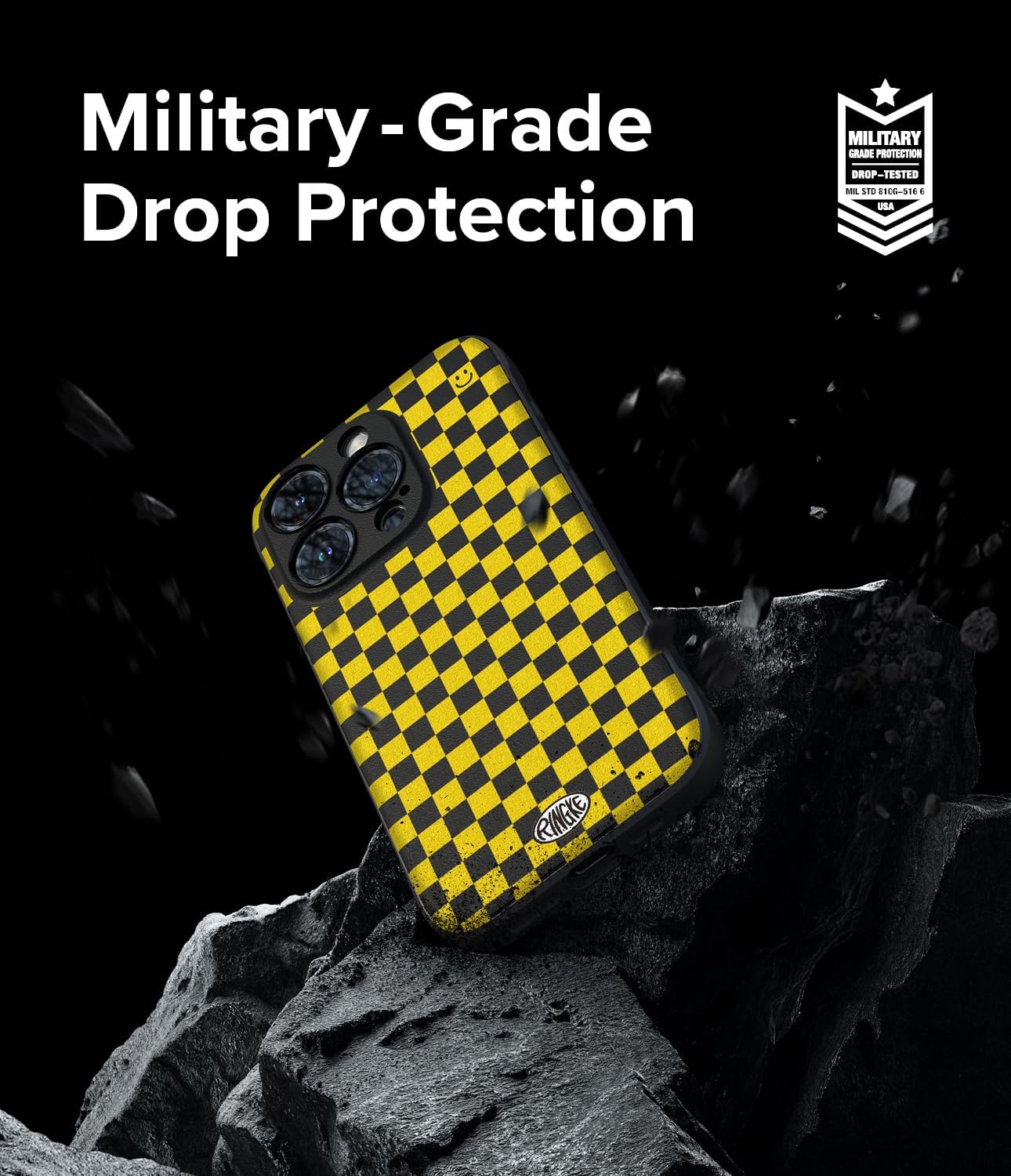 Ringke Onyx Se siente bien en la mano Funda compatible con iPhone 15 Pro, tecnología antihuellas, antideslizante, agarre mejorado, a prueba de