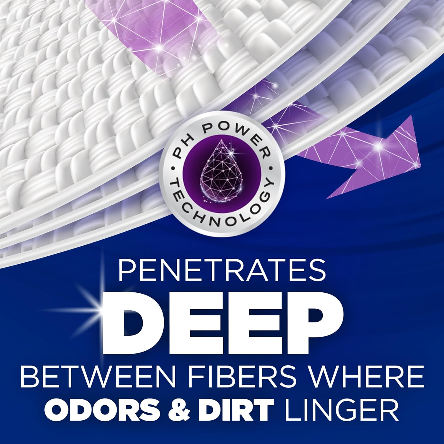 ARM & HAMMER Deep Clean Odor Formula Detergente Power Paks, 44 unidades