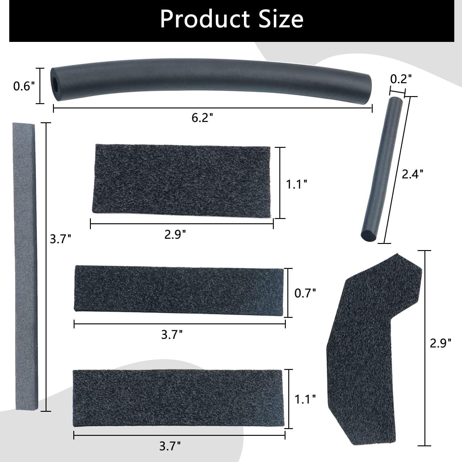 68026937AB – Kit de sellado de cubierta extraíble, bloqueador de espuma compatible con modelos Jeep Wrangler JK Wrangler JK Unlimited 2007-2017