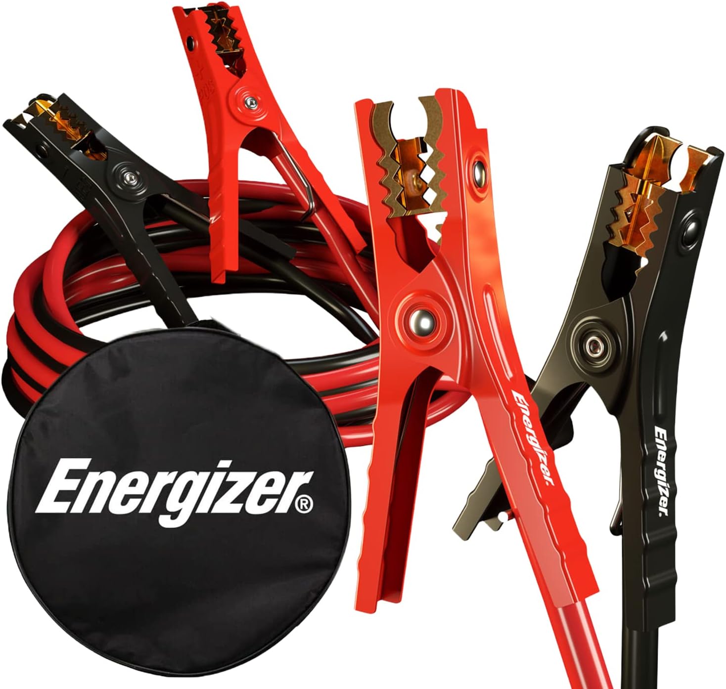 Energizer Cables de arranque resistentes para batería de automóvil, cables de refuerzo automotrices para arrancar baterías muertas o débiles con