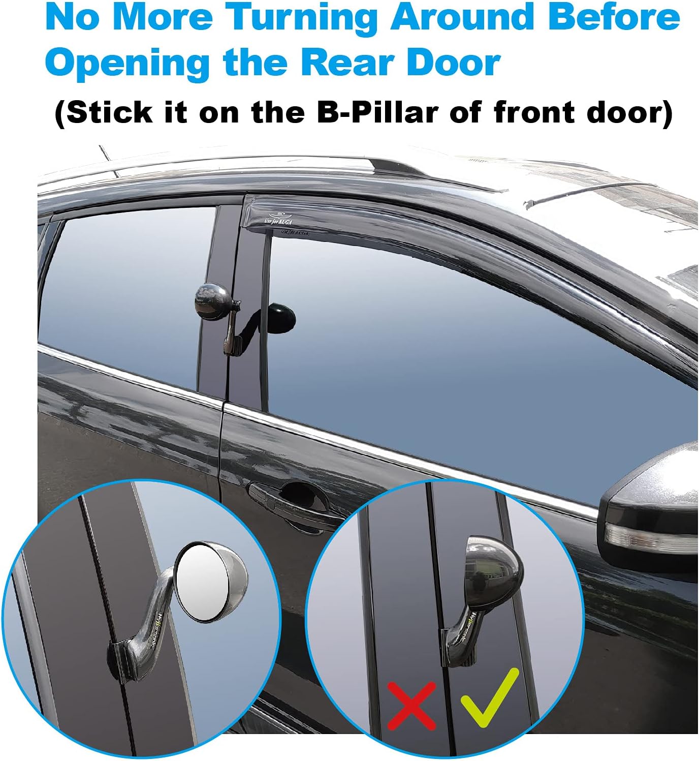 Espejo retrovisor ancho para automóvil, espejo retrovisor ajustable, espejo de punto ciego, espejos laterales exteriores para auto, espejos