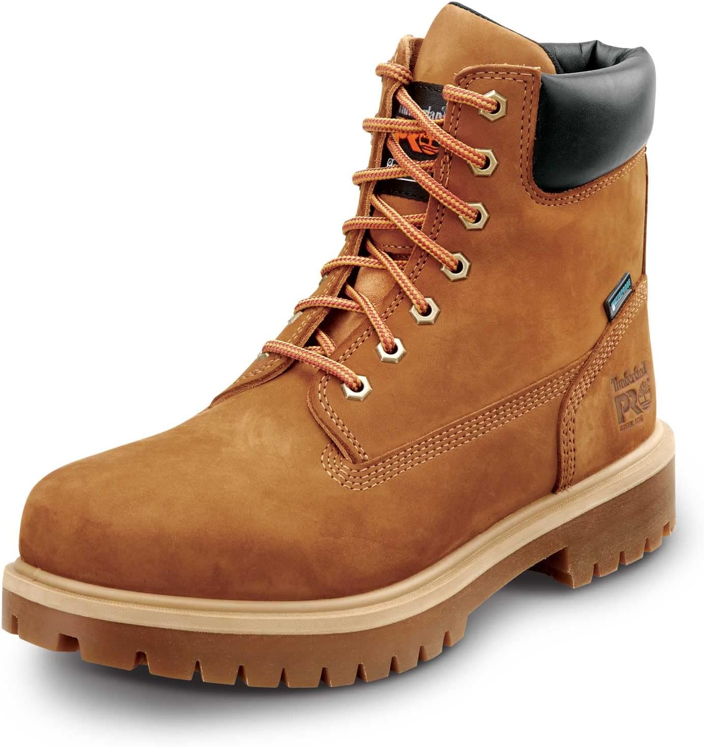 Timberland PRO 6IN Direct Attach MaxTRAX – Botas de trabajo antideslizantes con punta de acero para hombre