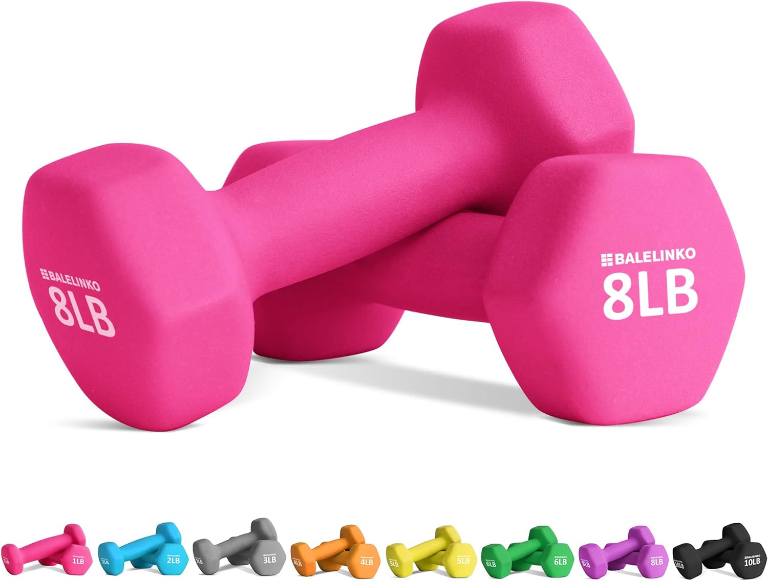 Balelinko Equipo de gimnasio en casa, entrenamiento de fuerza, pérdida de peso, pesas de pilates, juegos de yoga, pesas libres para mujeres,