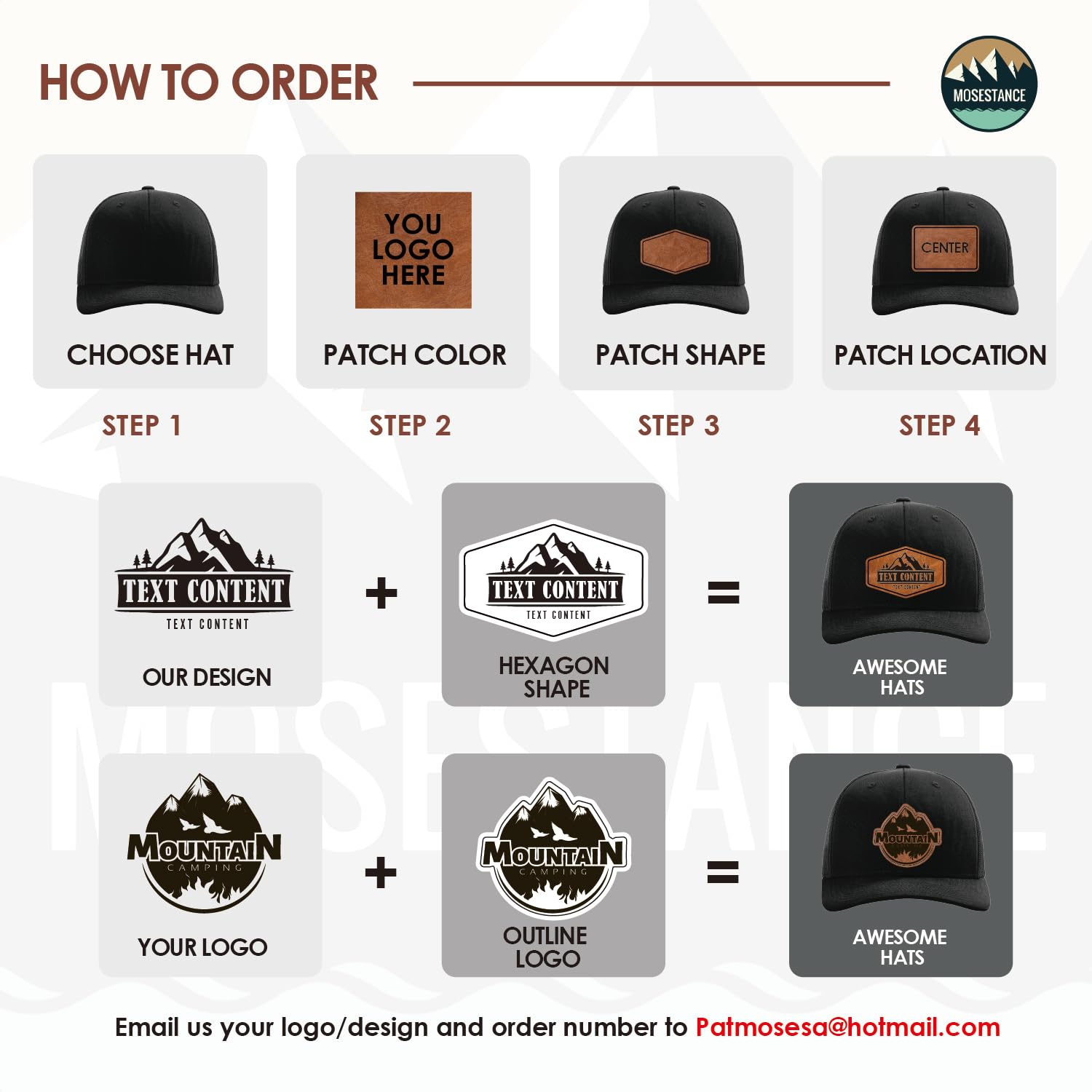 Personalized Custom 112 Style Trucker Leather Patch Hat for Men & Women, 6 Panel Structured Baseball Cap with Snapback Enclosure, Premium Snapback