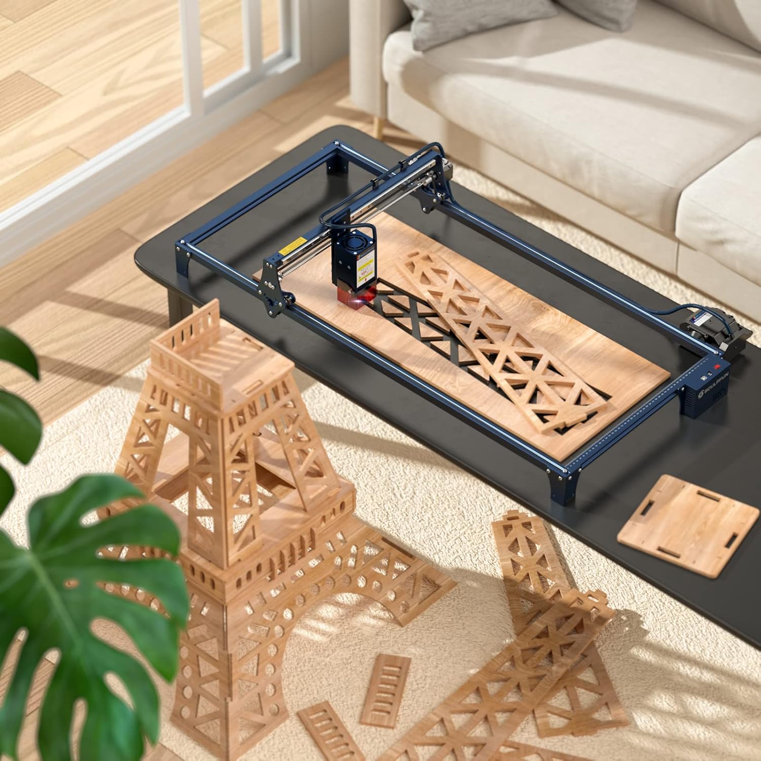 Sculpfun Kit de extensión, amplía el área de trabajo del grabador láser S30, S30 Pro y S30 Pro Max a 36.8 x 16.14 pulgadas para un grabado y corte