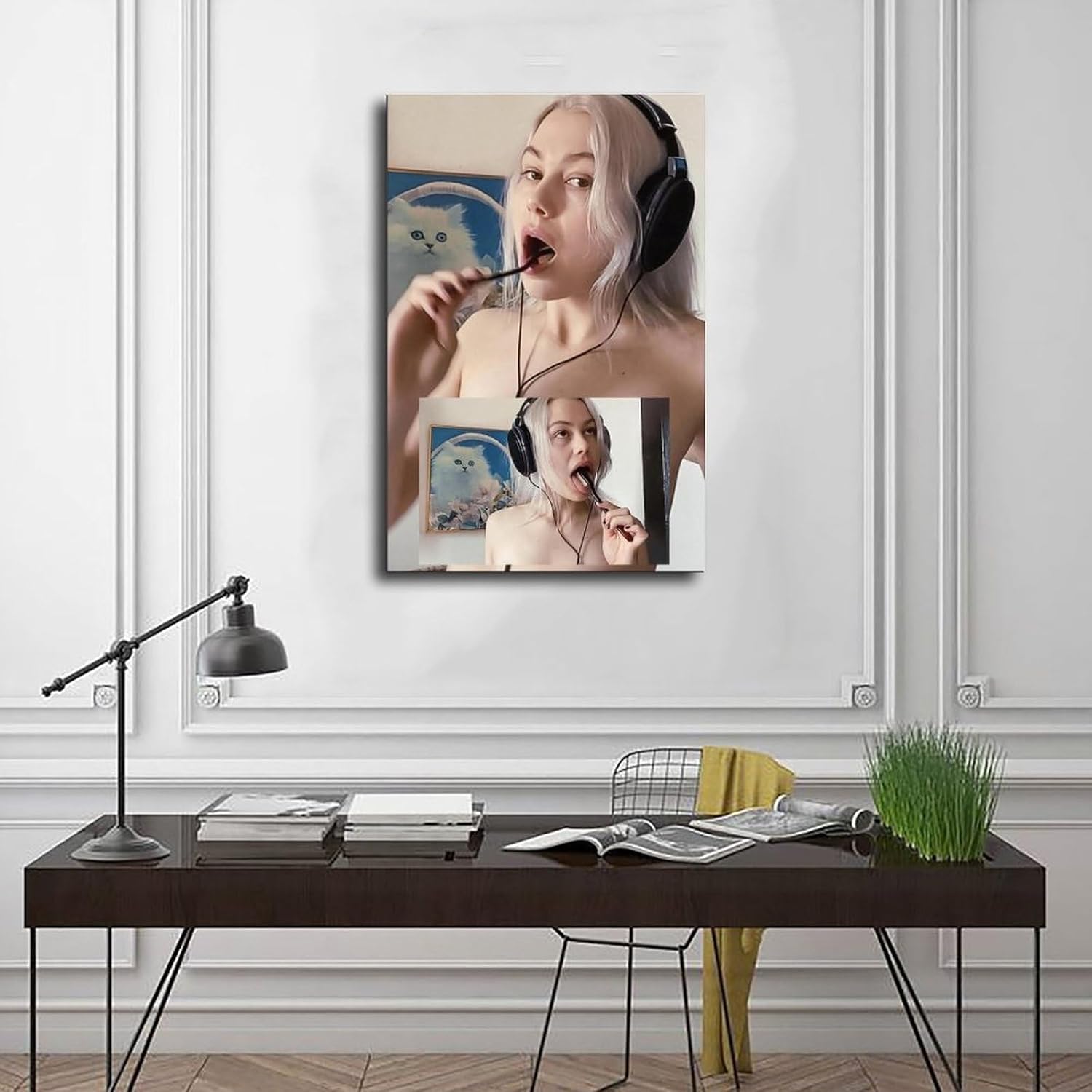Phoebe Bridgers – Póster artístico de fotografía de cantante musical para retrato, lienzo para decoración de pared, póster de lienzo Bedr,