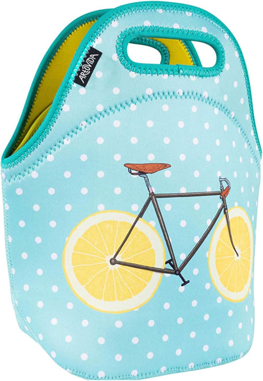 Bolsa de almuerzo de neopreno aislada colectiva Artists  Bolsa de almuerzo lavable suave para el trabajo y picnic  Diseño de Florent Bodart