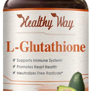Healthy Way Reducido Glutatión 500mg Suplemento 200 Cápsulas L-Glutatión Healthy Way Reducido Glutatión 500mg Suplemento 200 Cápsulas L-Glutatión