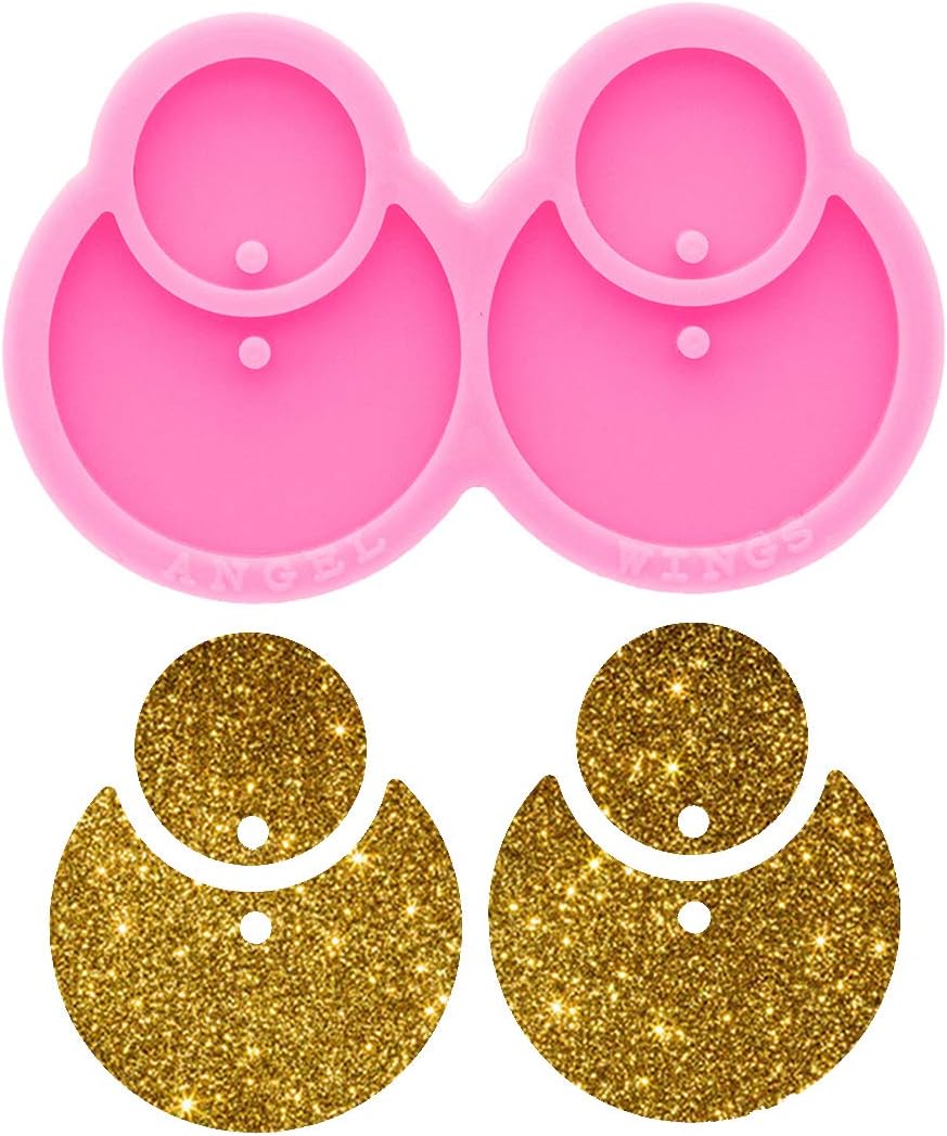 Molde de resina para pendientes, moldes de silicona bohemios, moldes de resina colgantes para aretes, collar de joyería de moda, moldes de silicona