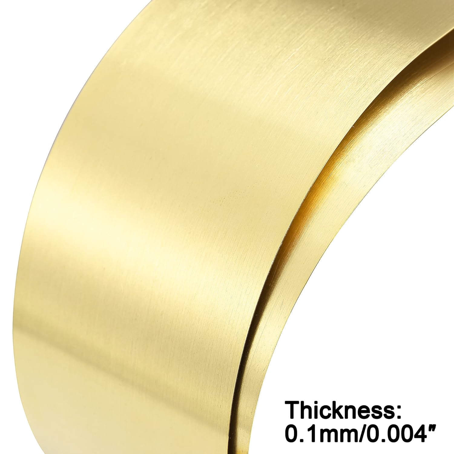 uxcell Rollo de hoja de latón, placa de lámina de metal 39.370 in x 3.937 in x 0.004 in, 2 piezas