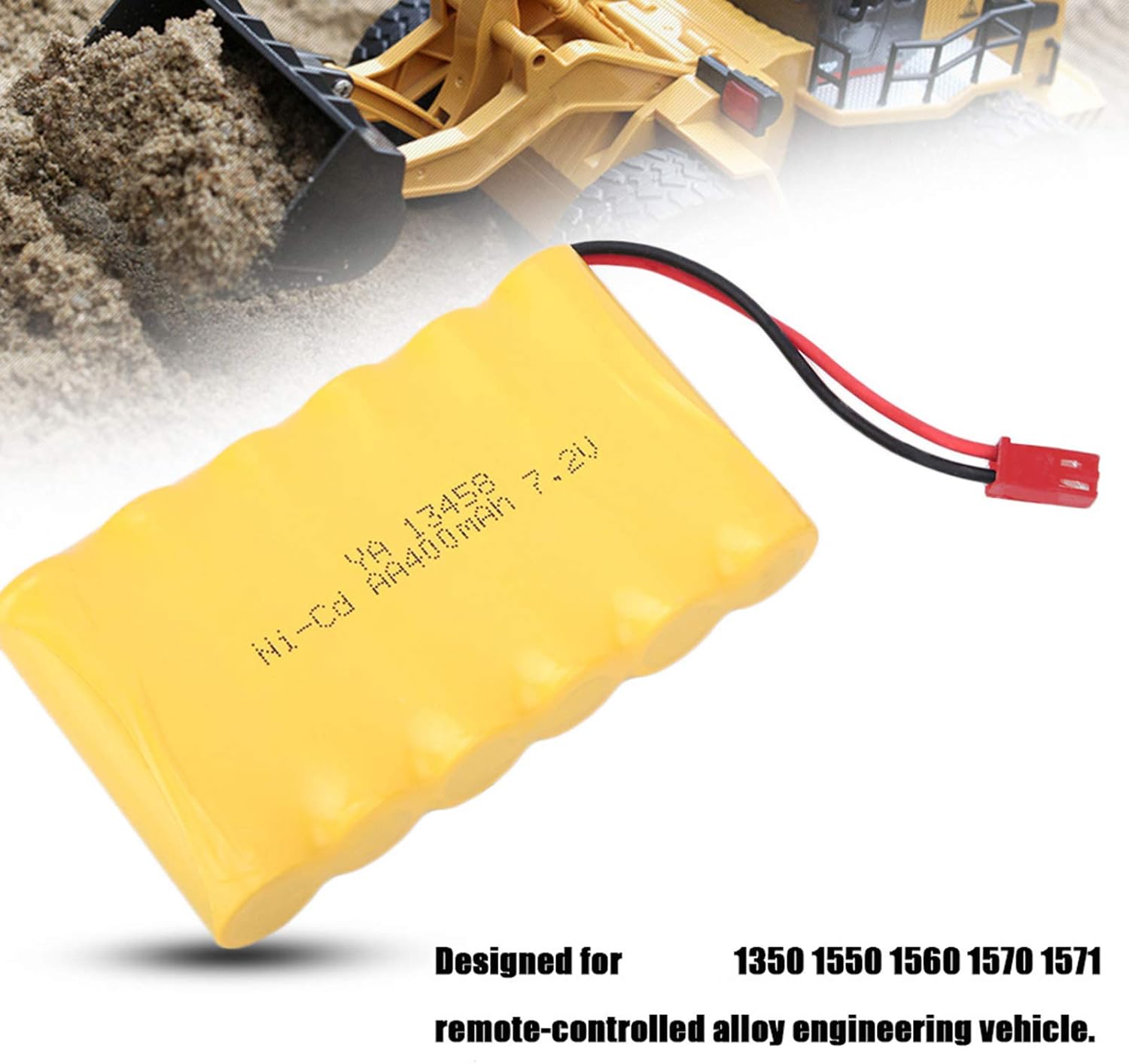 Jerys Batería de coche de RC, 7.2V 400MAH 2PCS RC accesorios del coche para al aire libre