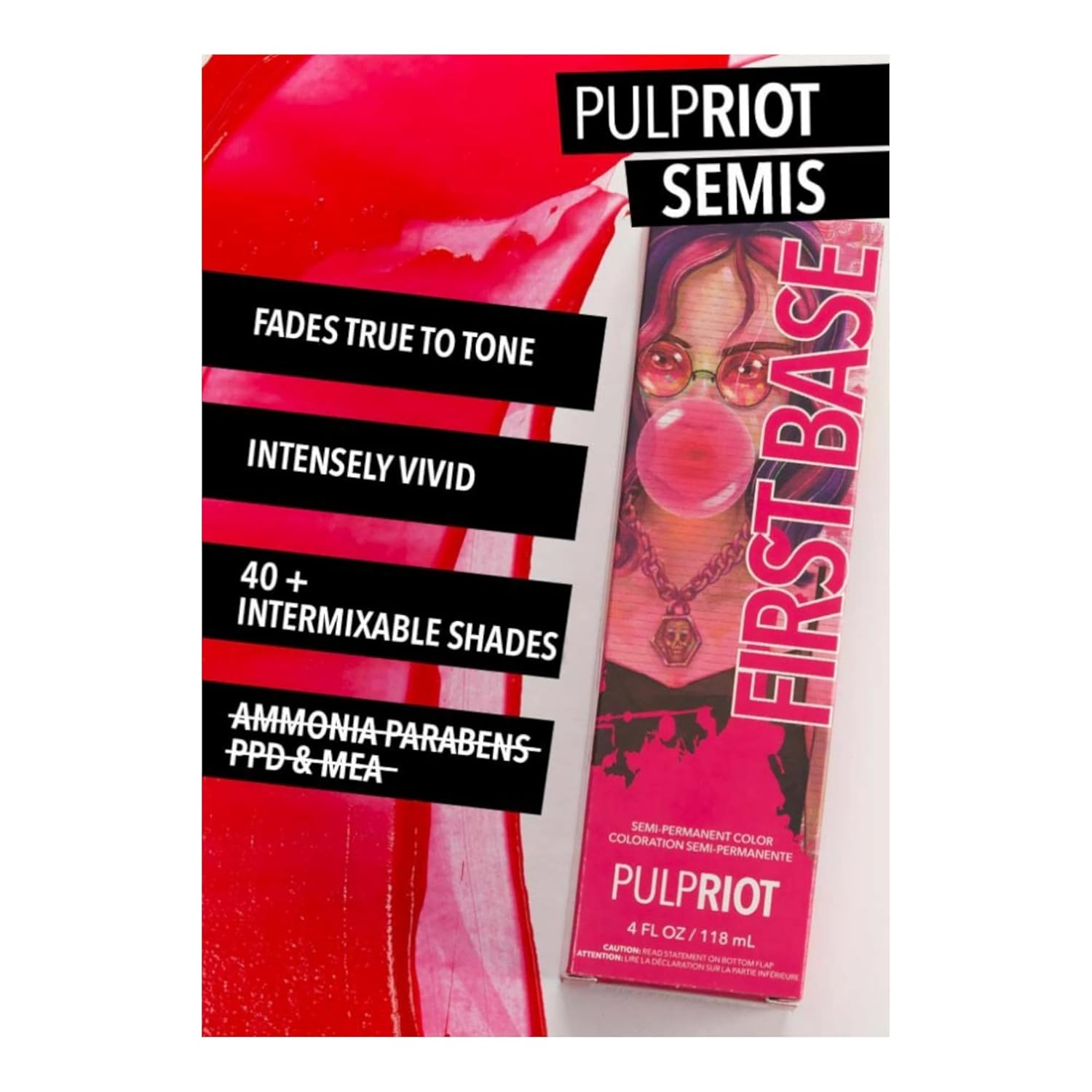 Pulp Riot – Color semipermanente de primera base – 4 fl oz