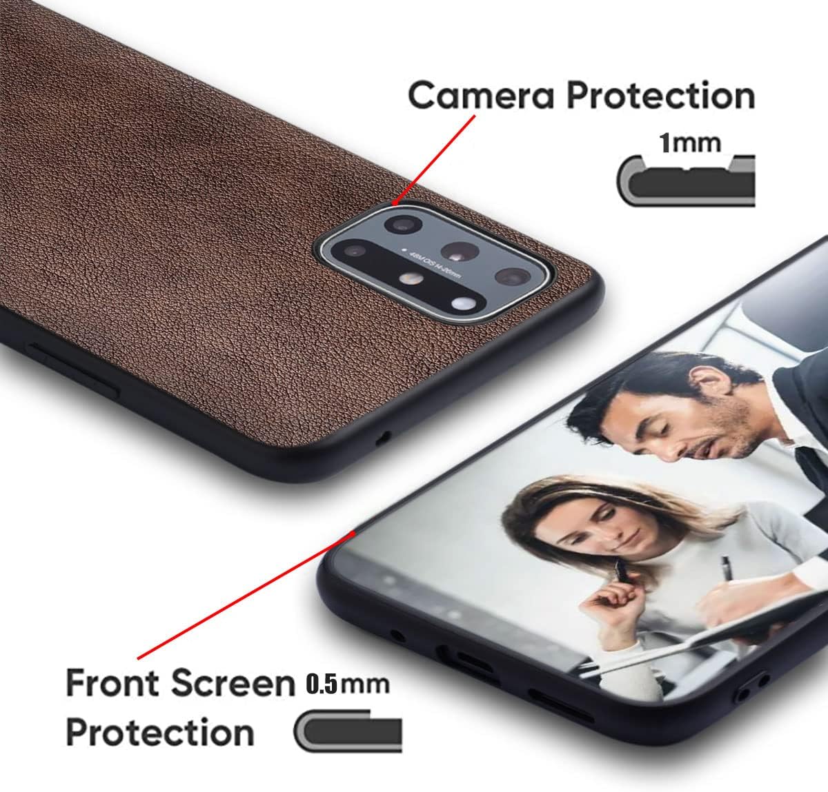 AIORIA Funda para Samsung Galaxy A14 con tarjetero de cuero de primera calidad, ranura para tarjeta retro, funda protectora completa para Samsung