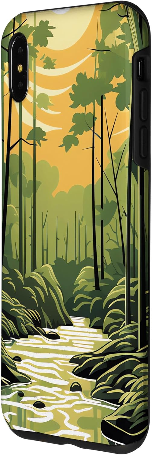 iPhone XS Max Bamboo Brilliance A Symphony of Forest Colors Case