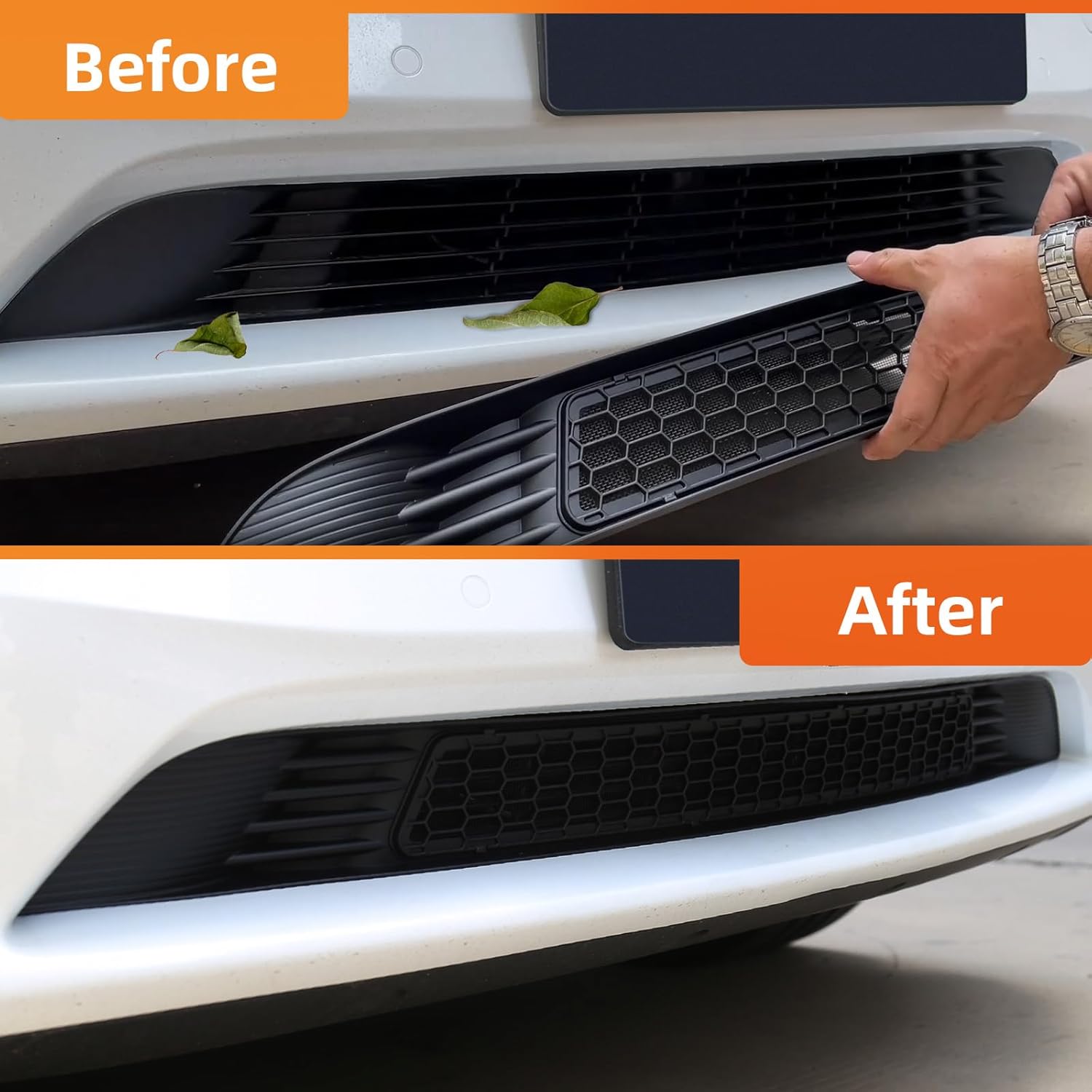 Malla de rejilla frontal para el modelo Y, insertos de rejilla compatibles con Tesla Model Y, cubierta de rejilla de ventilación de entrada de aire