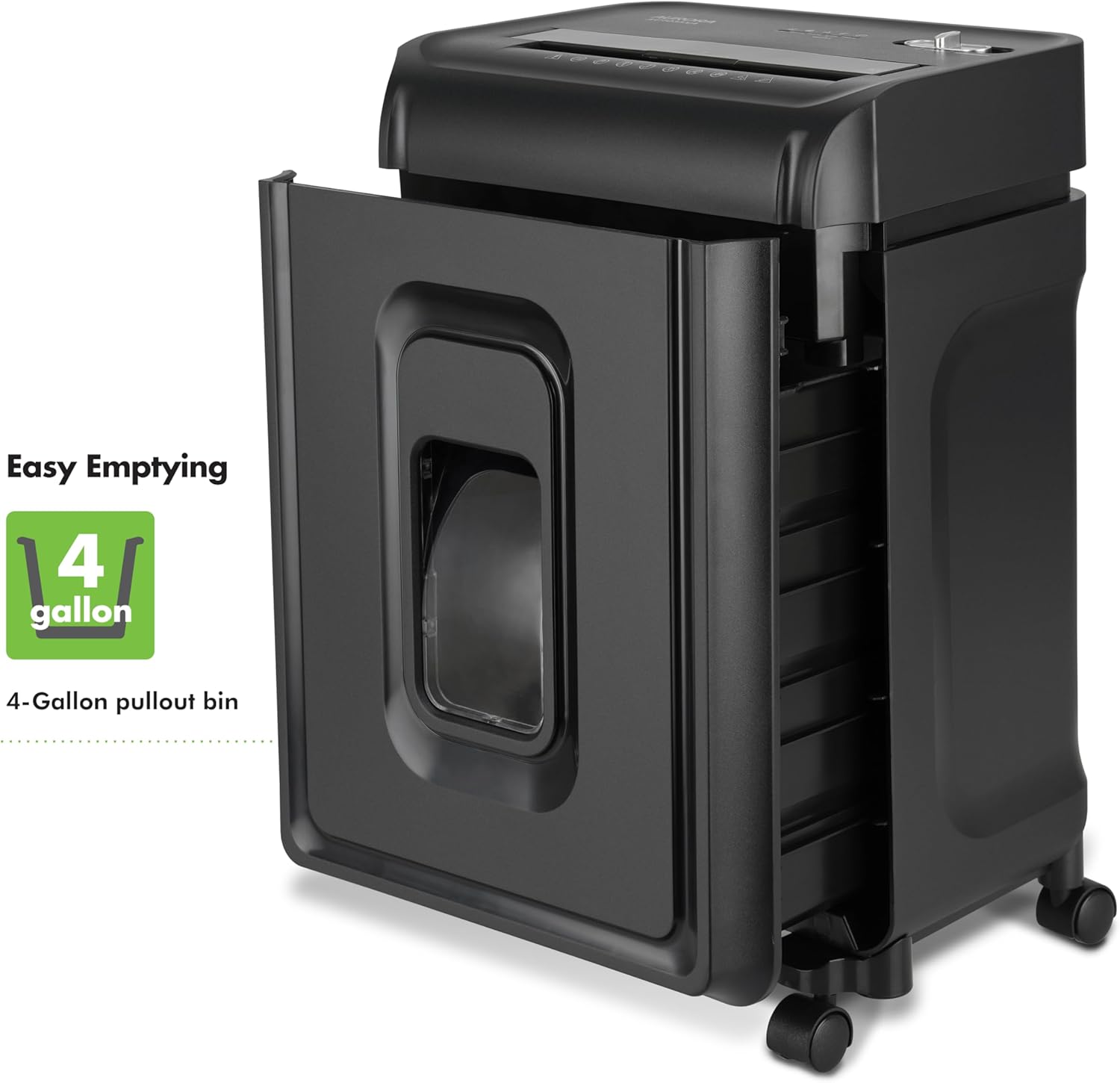 Aurora AU1035XA Trituradora de papel de corte transversal de 10 hojas y tarjetas de crédito con papelera extraíble de 4 galones