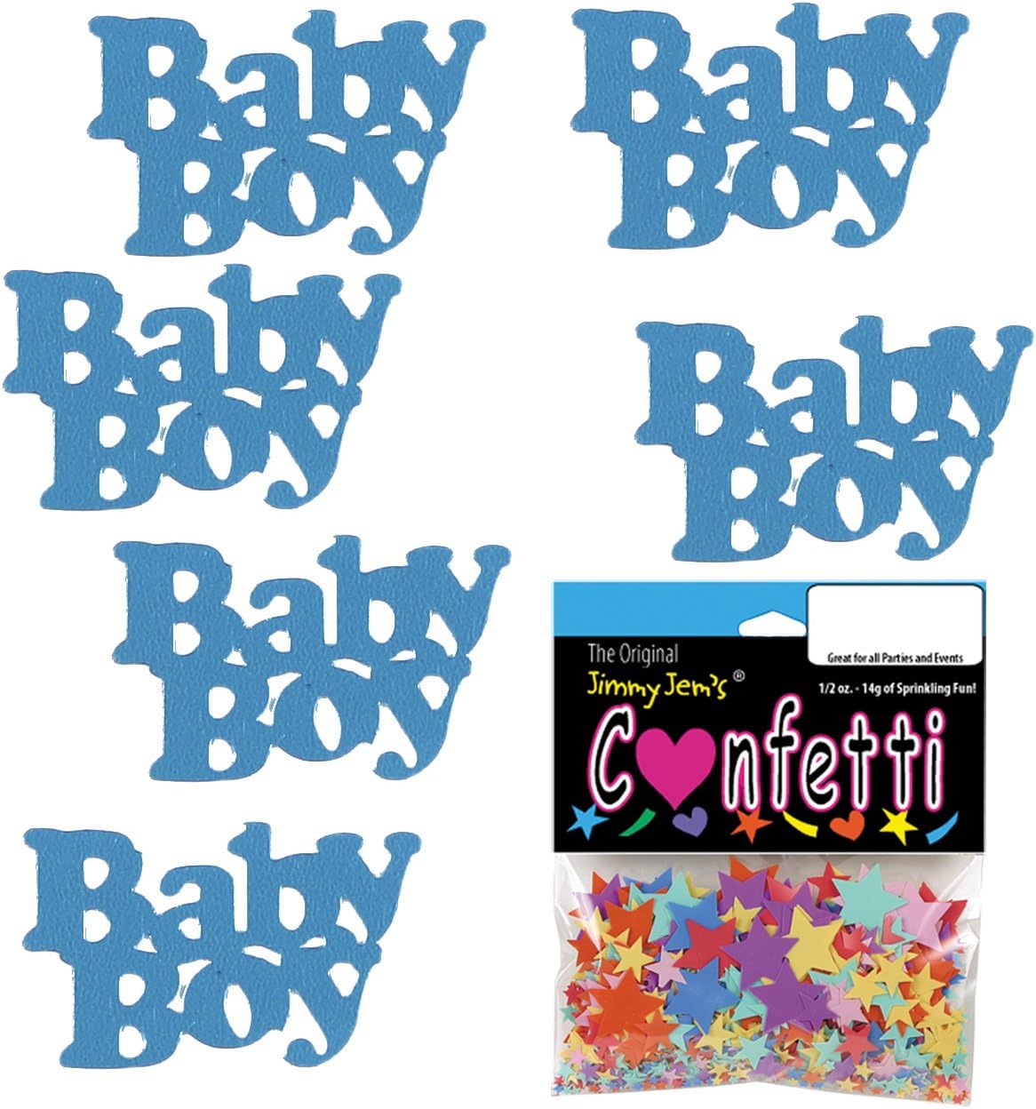 Confetti Word Baby Boy Blue Sky – Bolsas de 4 medias onzas (2 onzas) #7745 Q02