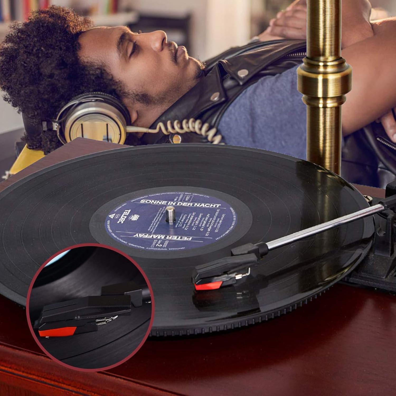 Paquete de 6 agujas de tocadiscos de diamante de repuesto universales para tocadiscos de vinilo, aguja para tocadiscos de vinilo, fonógrafo LP,