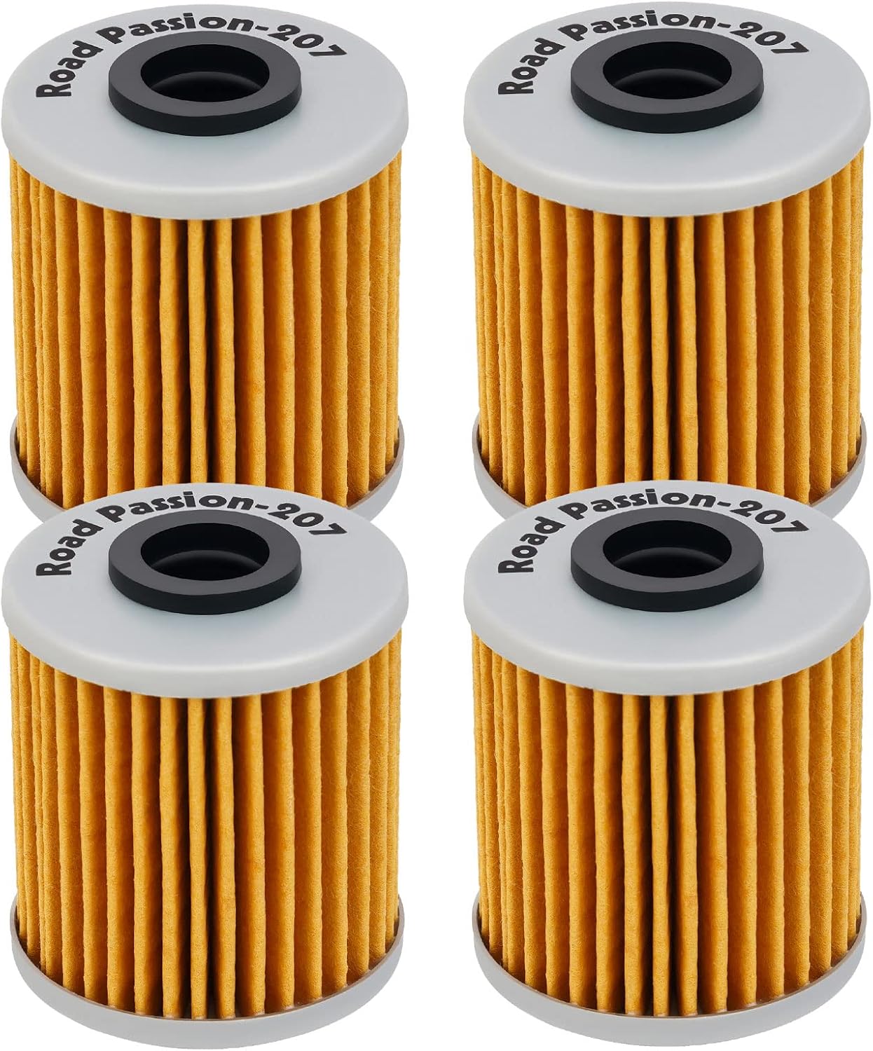 Road Passion Filtro de aceite de alto rendimiento para KAWASAKI KX250 2006-2008KX250F 249 2004-2017KX450F 449 2016-2017 (paquete de 4)