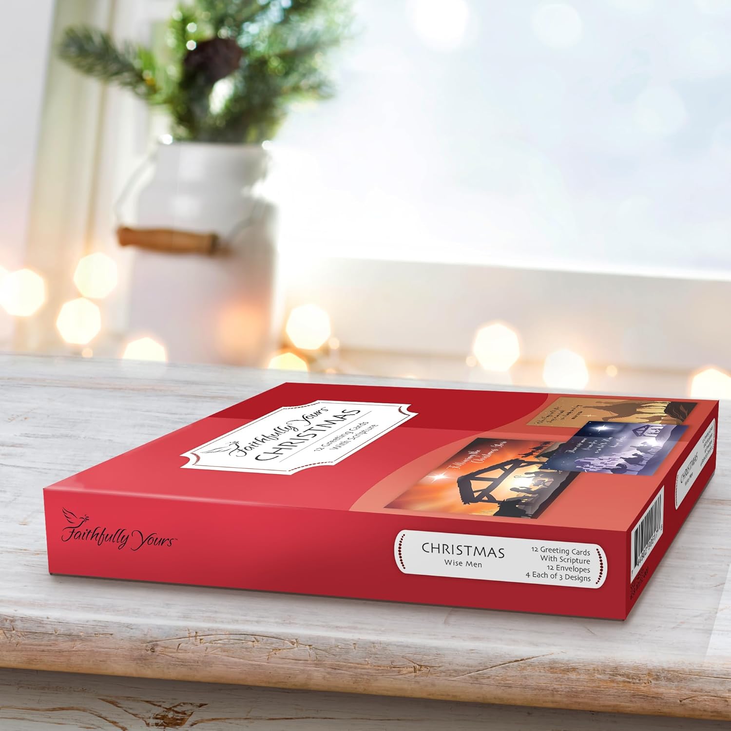 Faithfully Yours Designer Greetings – Tarjetas surtidas navideñas en caja