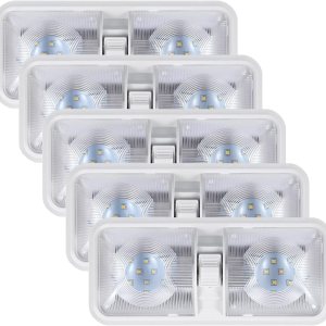 Luces LED de 12 voltios con interruptor de encendidoapagado, luz diurna 6500K 8W 600LM, iluminación interior para caravana, furgoneta, remolque, Luces LED de 12 voltios con interruptor de encendidoapagado, luz diurna 6500K 8W 600LM, iluminación interior para caravana, furgoneta, remolque,
