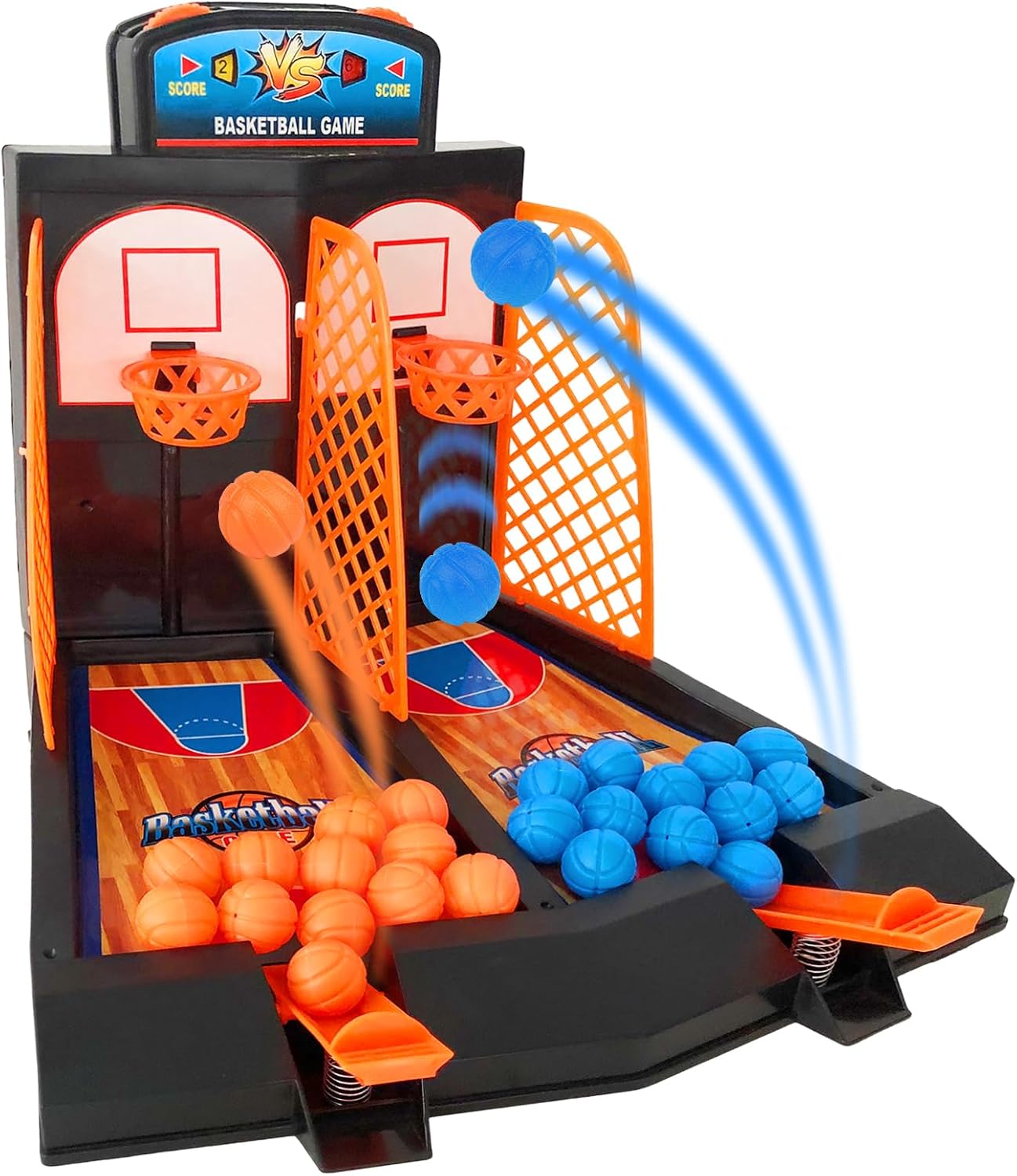 OJYUDD Juego de disparos de baloncesto, juego de baloncesto arcade de escritorio, juego de escritorio de mesa para niños y adultos, juego de aro de