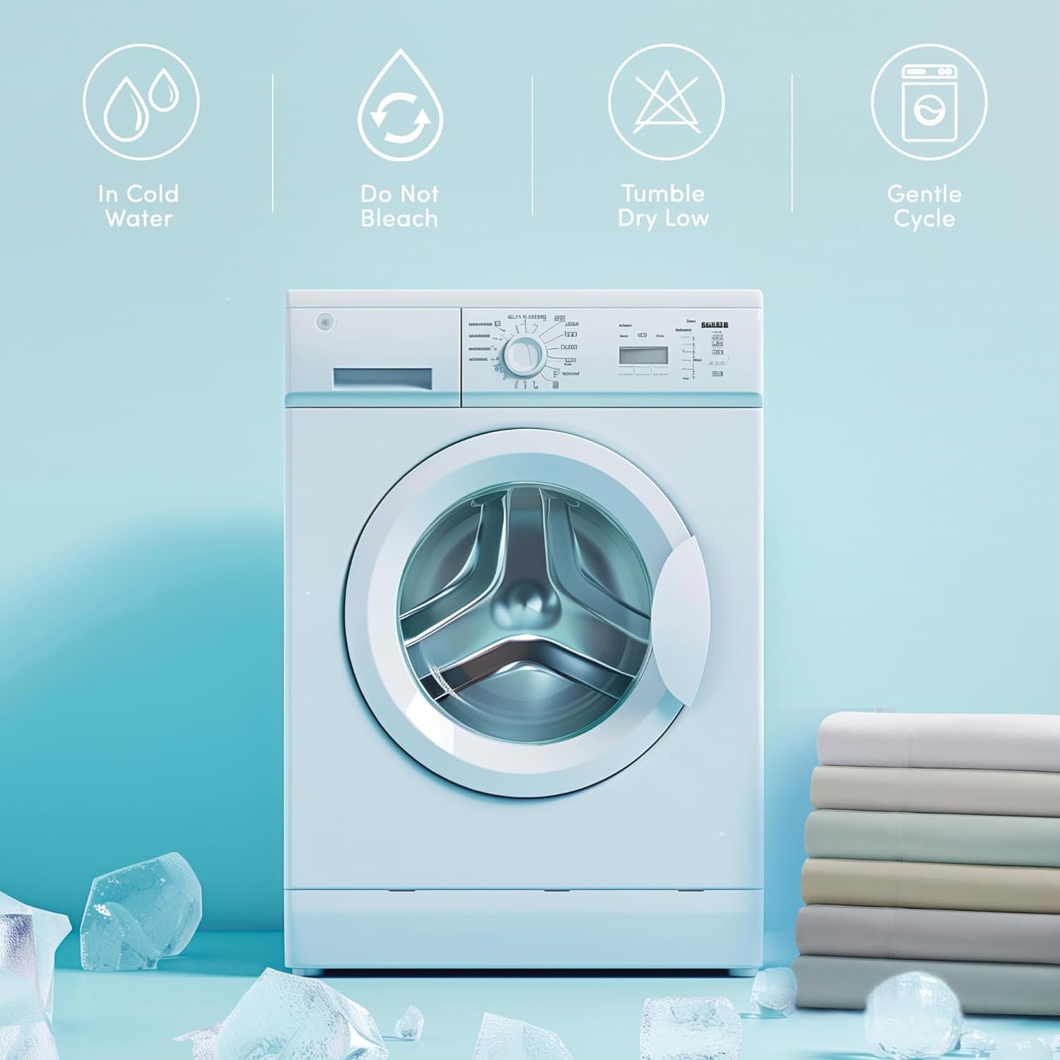 Comfort Spaces – Sábana bajera Coolmax supersuave y resistente a la decoloración que absorbe la humedad con elásticos alrededor que se adapta a