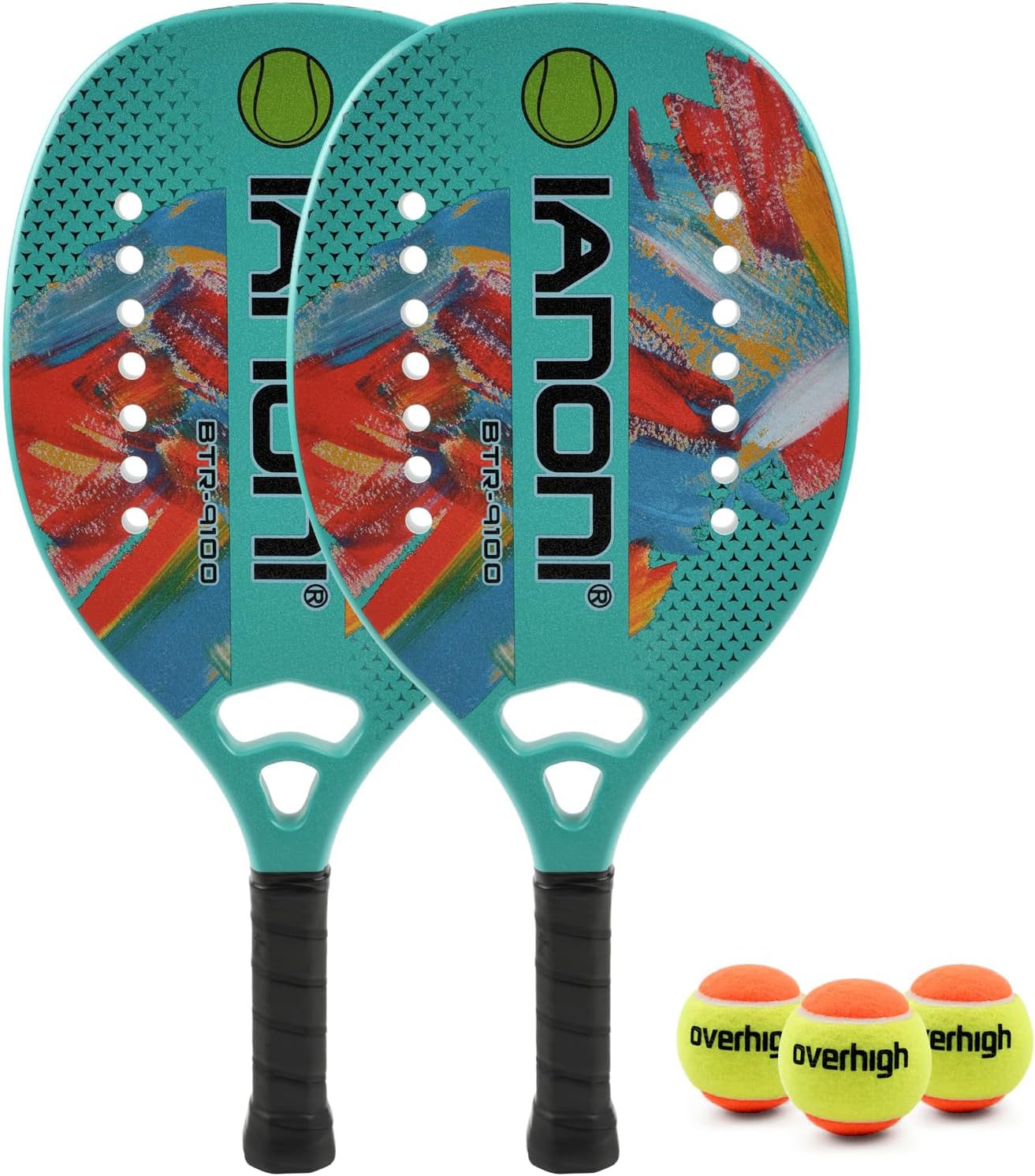 Pádel de tenis de playa Raqueta de tenis de playa Fibra de carbono con núcleo de espuma de memoria EVA Palas de tenis
