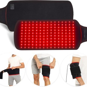Cinturón de terapia de luz roja para cuerpo, 150 piezas LED de 660 nm y 850 nm de terapia de luz infrarroja cercana con modo de pulso, dispositivo Cinturón de terapia de luz roja para cuerpo, 150 piezas LED de 660 nm y 850 nm de terapia de luz infrarroja cercana con modo de pulso, dispositivo