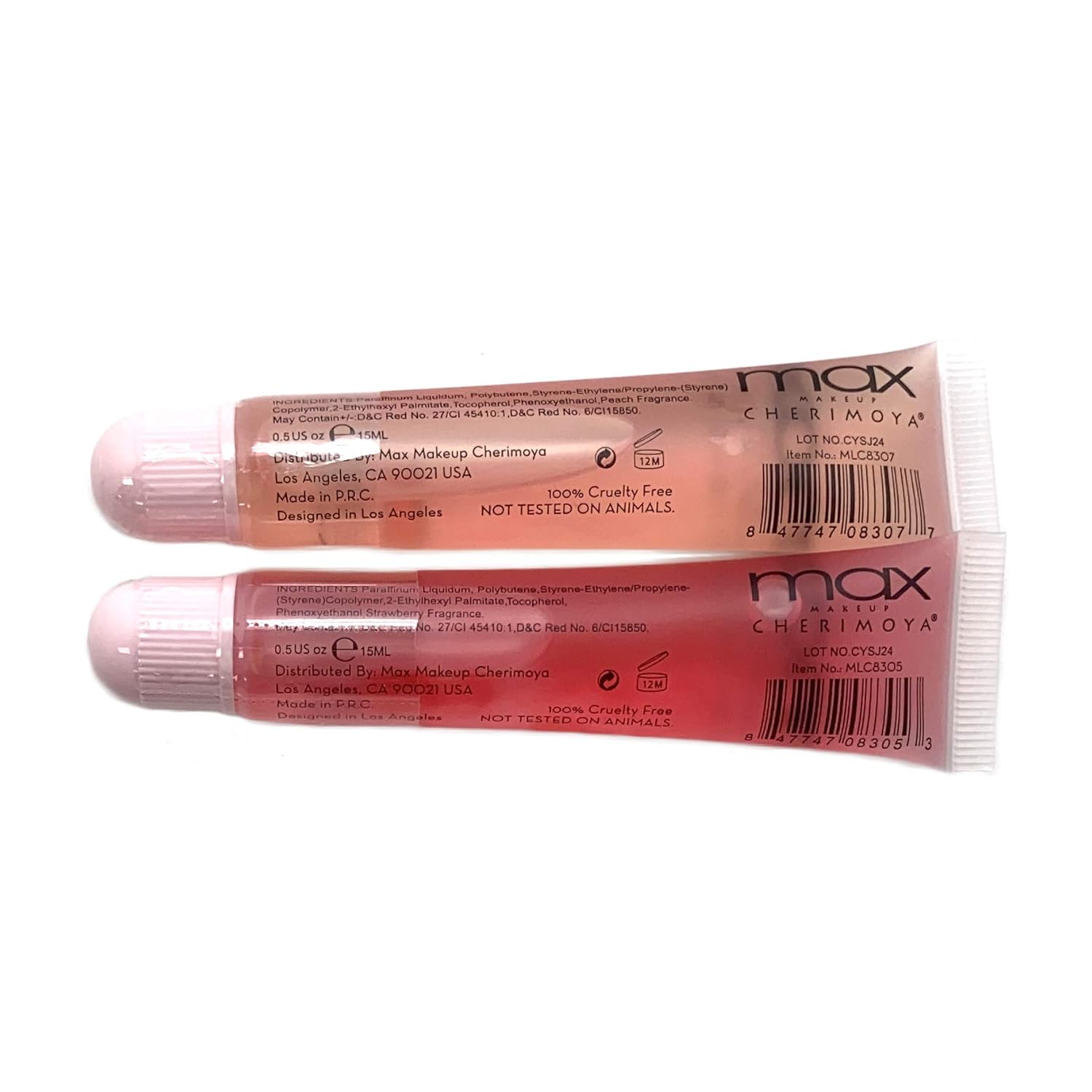 Esmalte de labios transparente a granel (ClearPeachStrawberry)