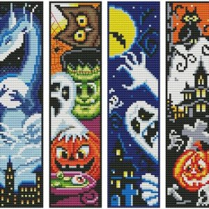 ZuoAnLF Juego de 6 marcapáginas de punto de cruz, marcapáginas bordado estampado para adultos y niños, kits de punto de cruz para principiantes, 14 ZuoAnLF Juego de 6 marcapáginas de punto de cruz, marcapáginas bordado estampado para adultos y niños, kits de punto de cruz para principiantes, 14