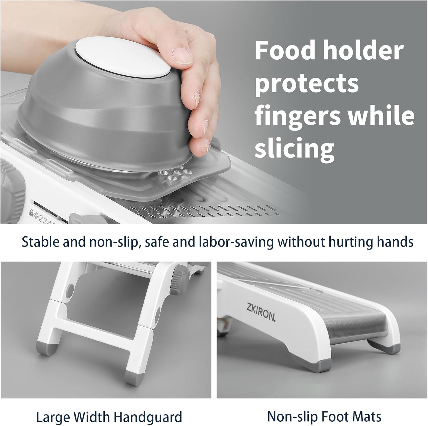 Cortador de mandolina profesional  afilado, seguro y ajustable con precisión, perfecto para cortar frutas, verduras y más  Herramienta de cocina