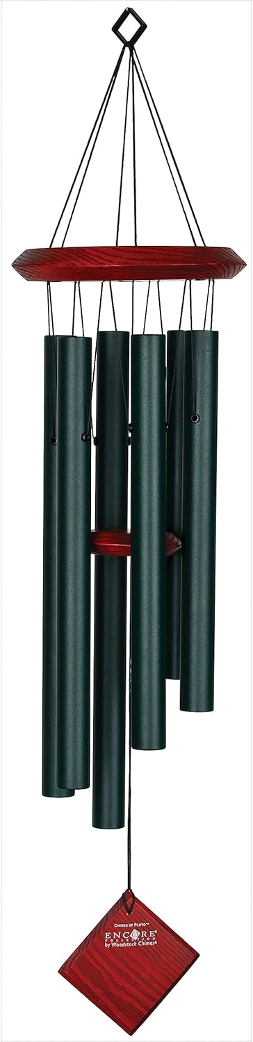 Woodstock – Campanillas de viento para exteriores, decoración al aire libre para tu patio y porche delantero, decoración de jardín (27 pulgadas),