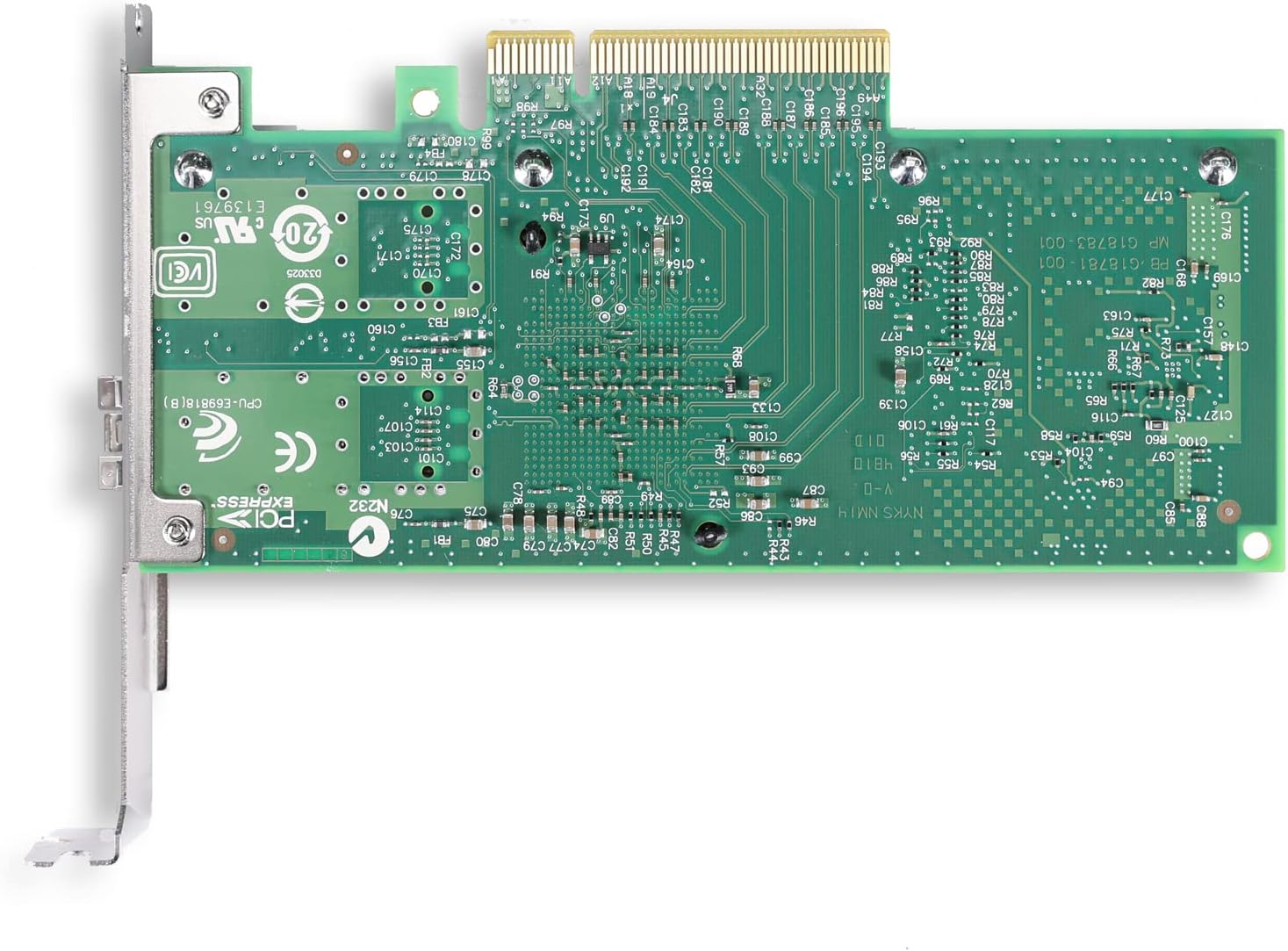 Tarjeta de red PCI-E NIC de 10 Gb, con chip Intel 82599EN, comparada con Intel X520-DA1, puerto SFP+ único, PCI Express X8, adaptador de red