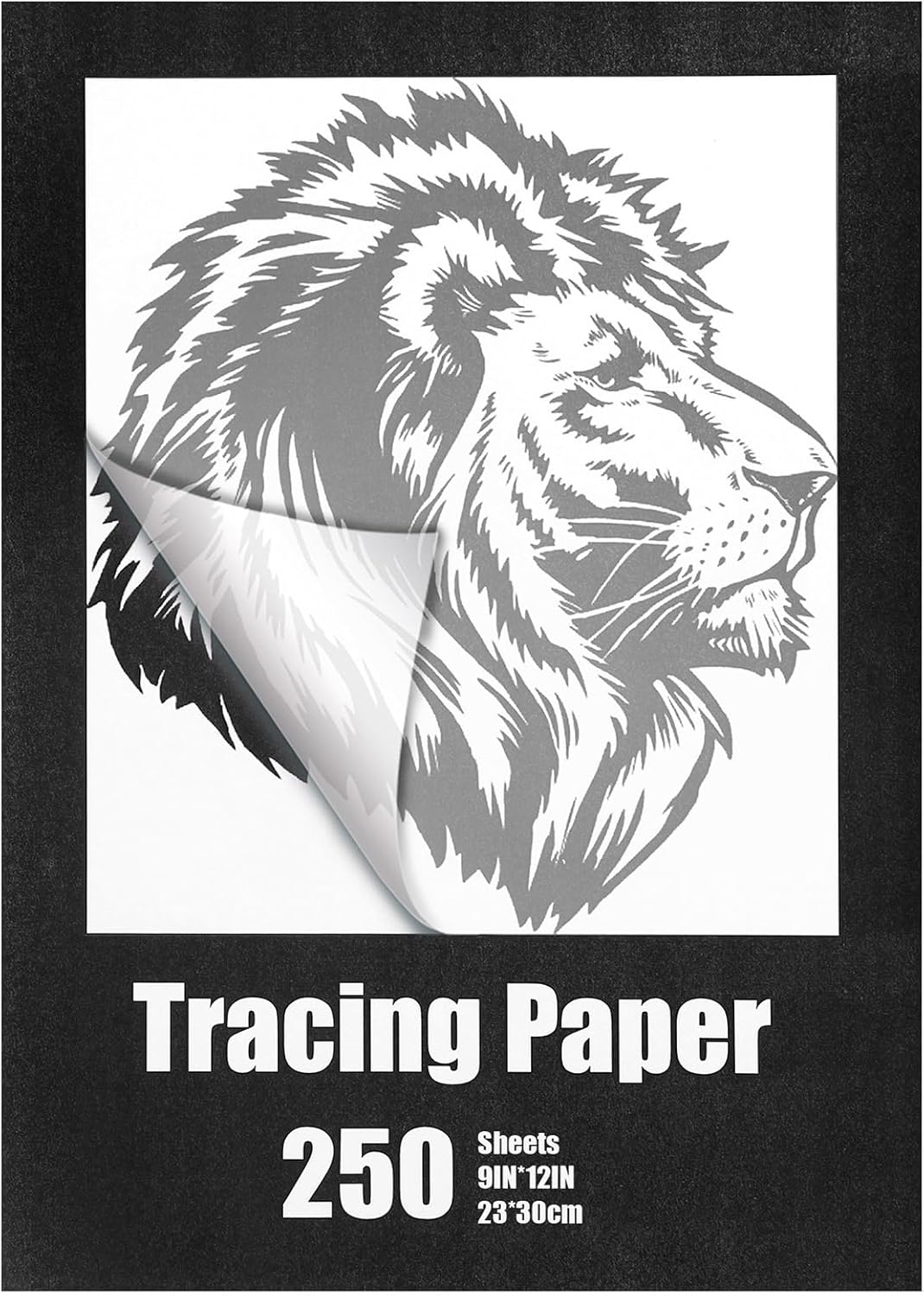 250 hojas de papel de calco para dibujar iluminado, papel translúcido, papel de trazado para niños, lápiz marcador, tinta, manualidades, trabajos de