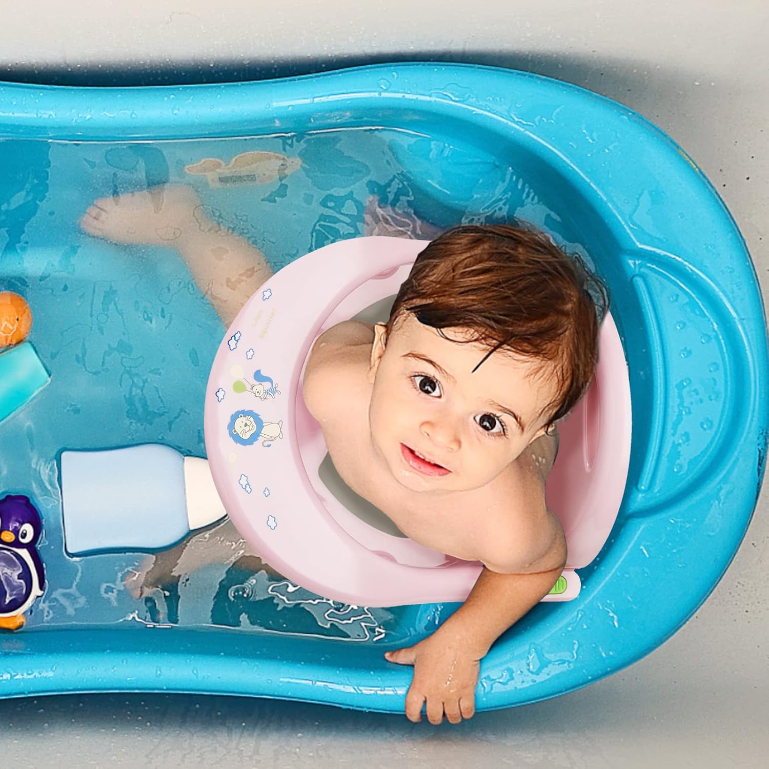 Asiento de baño para bebé recién nacido, silla de baño antideslizante para tina, sillas de baby shower de forma bonita para sentarse en la bañera,
