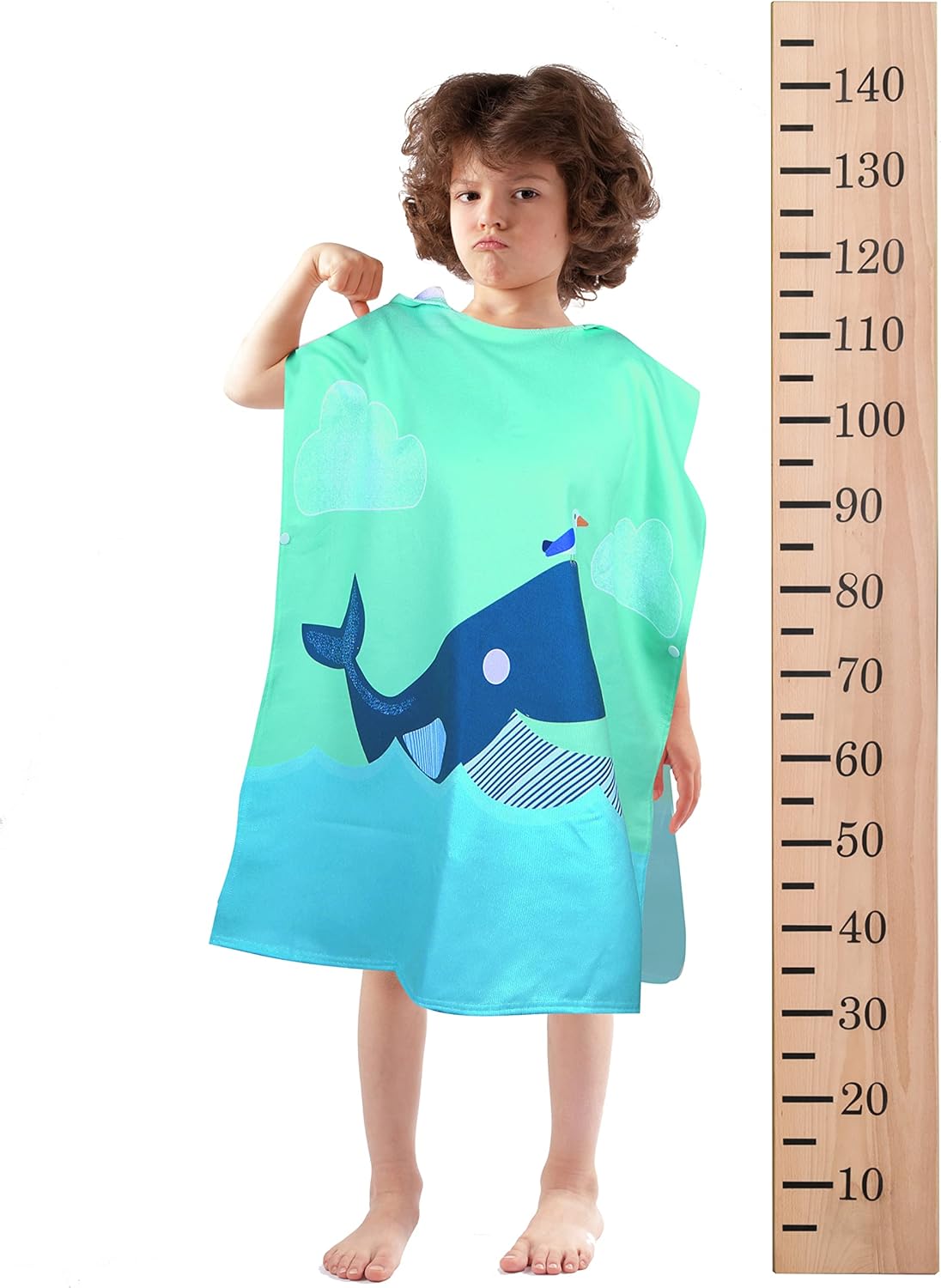 Toallas de playa para niños con capucha, toallas de baño para niños, lindo poncho de tiburón de dibujos animados, toalla de microfibra con capucha,