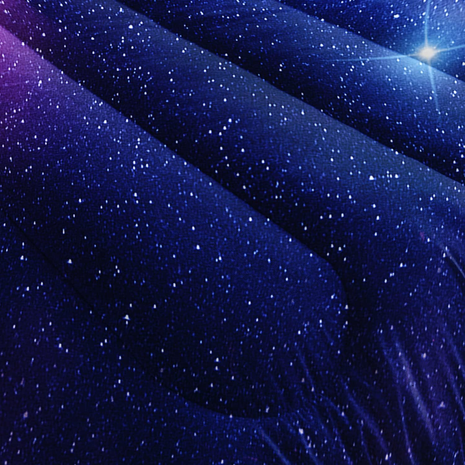AILONEN Juego de edredón de unicornio espacial morado, juego de ropa de cama superior para niños adolescentes y niños, juegos de cama de galaxia