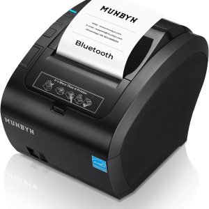 MUNBYN Impresora térmica de recibos Bluetooth P047, impresora POS de 3.150 in, impresora térmica con Ethernet serie USB, Bluetooth, compatible con MUNBYN Impresora térmica de recibos Bluetooth P047, impresora POS de 3.150 in, impresora térmica con Ethernet serie USB, Bluetooth, compatible con